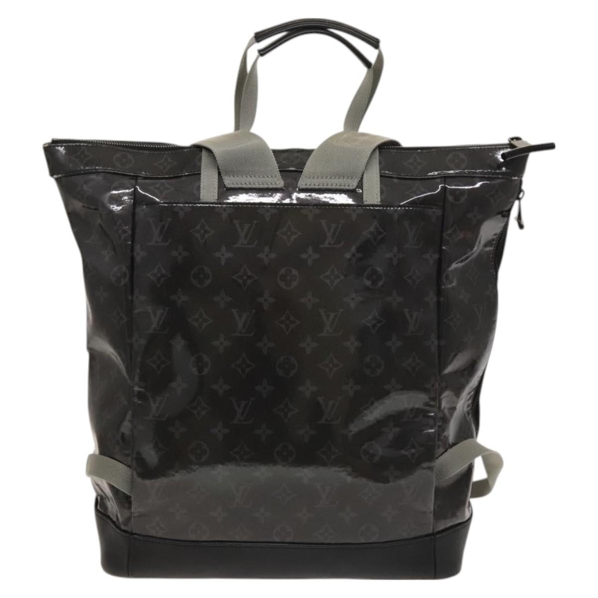 Louis Vuitton Zipped Tote Limited Edition Monogram Eclipse Glaze Canvas Black Canvas Backpack Bag (Pre-Owned)