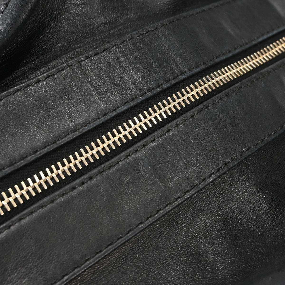 Chanel Lady Braid Bowler Quilted Distressed Calfskin Black Leather Handbag (Pre-Owned)