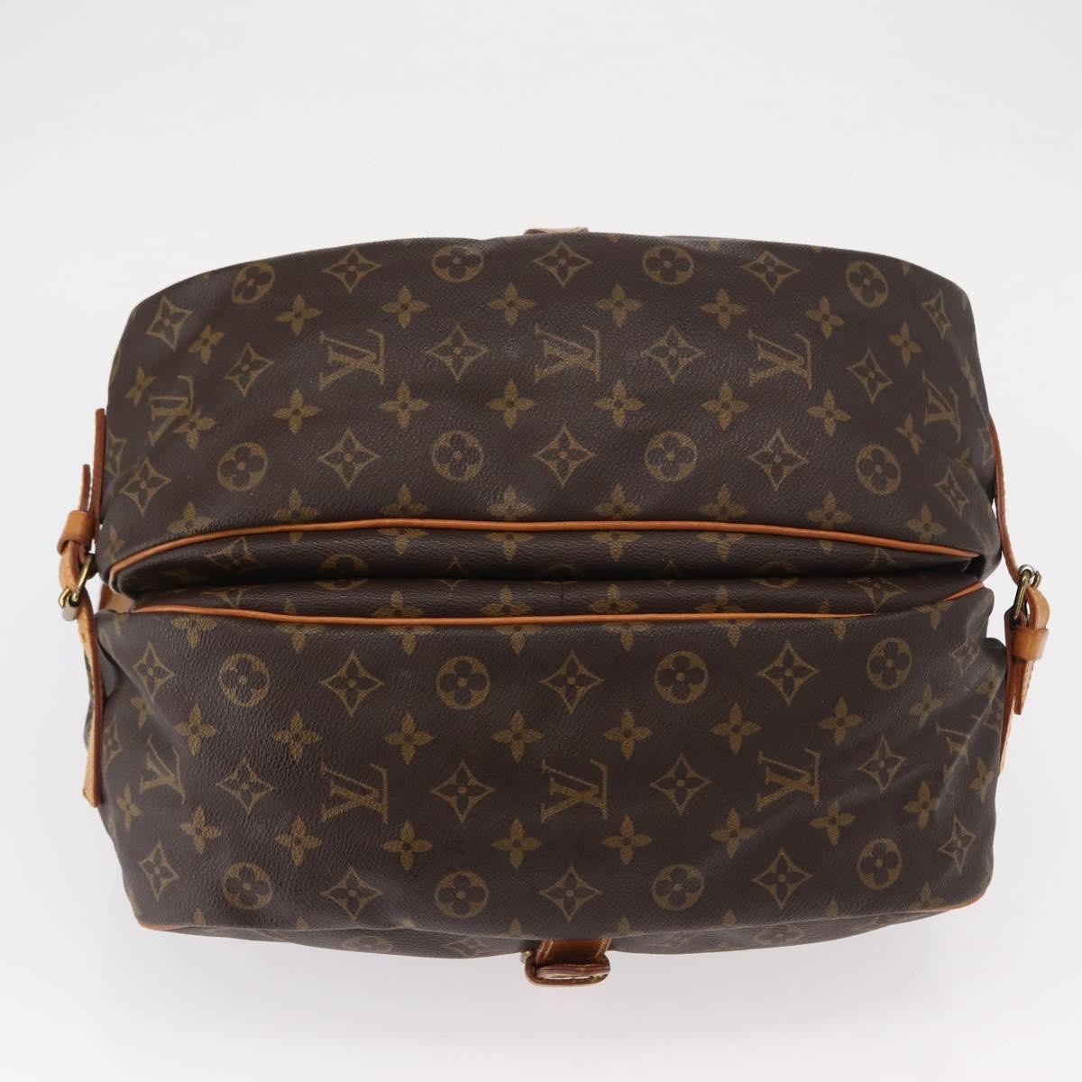 Louis Vuitton Saumur Monogram Canvas Brown Canvas Shoulder Bag Bag (Pre-Owned)
