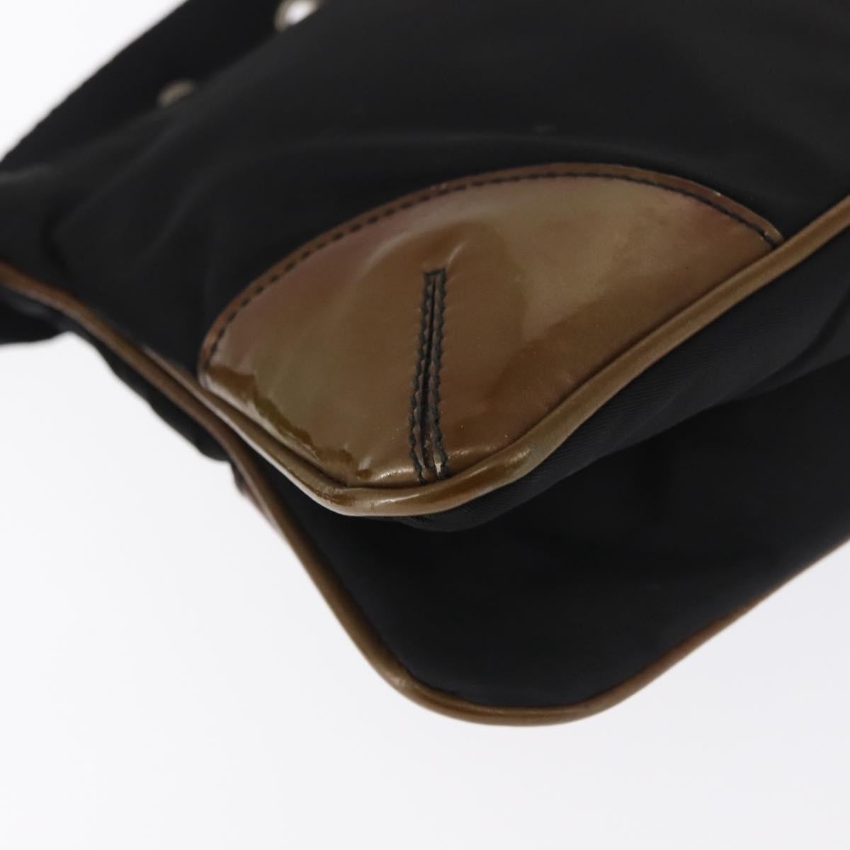 Prada Vintage Tessuto Black Nylon Shoulder Bag Bag (Pre-Owned)
