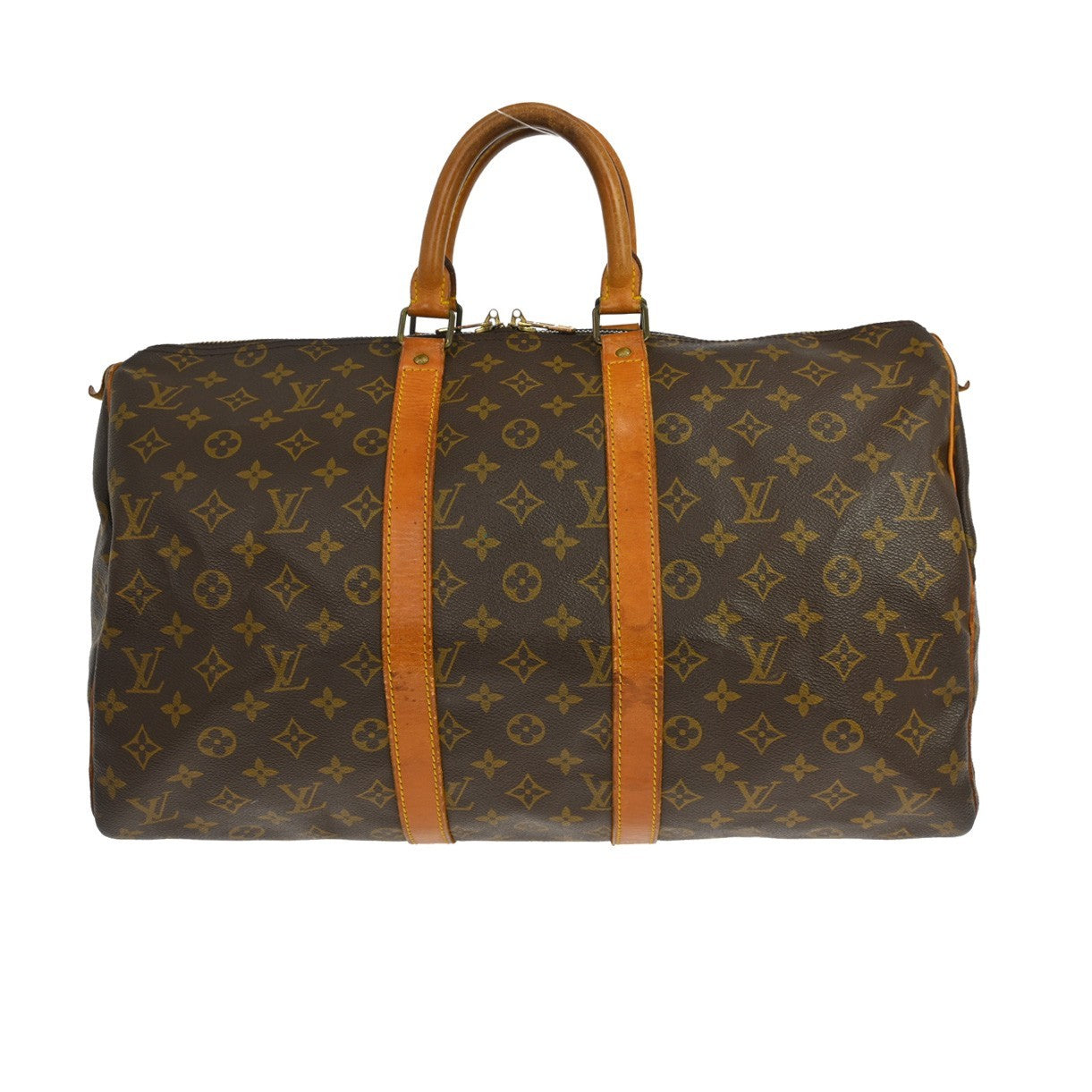 Louis Vuitton Keepall Monogram Canvas Brown Canvas Travel Bag Bag (Pre-Owned)