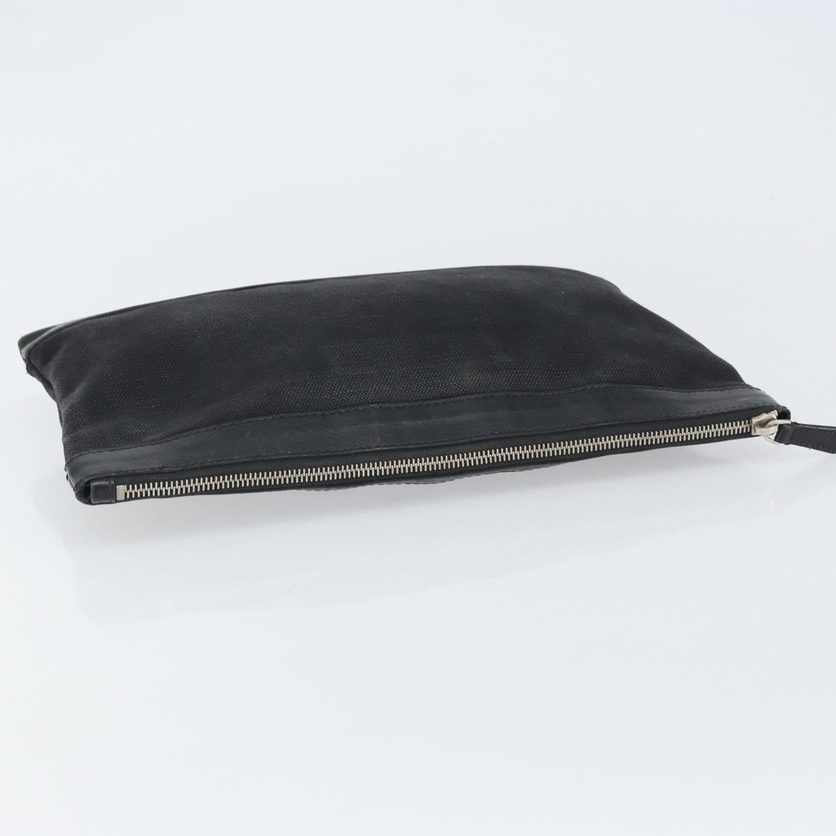 Balenciaga Navy Zip Canvas And Leather Black Canvas Clutche & Pouche Bag (Pre-Owned)