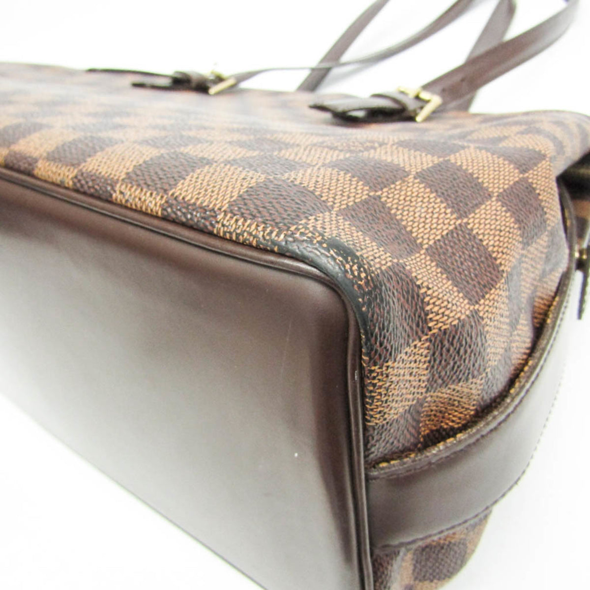 Louis Vuitton Chelsea Damier Ebene Brown Canvas Tote Bag Bag (Pre-Owned)