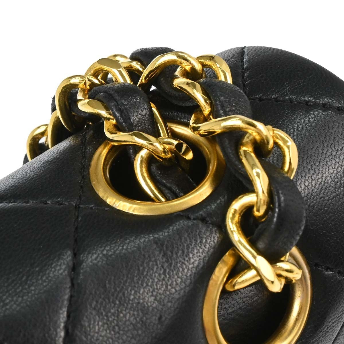 Chanel Timeless - Classic Double Flap Leather Black Leather Shoulder Bag Bag (Pre-Owned)