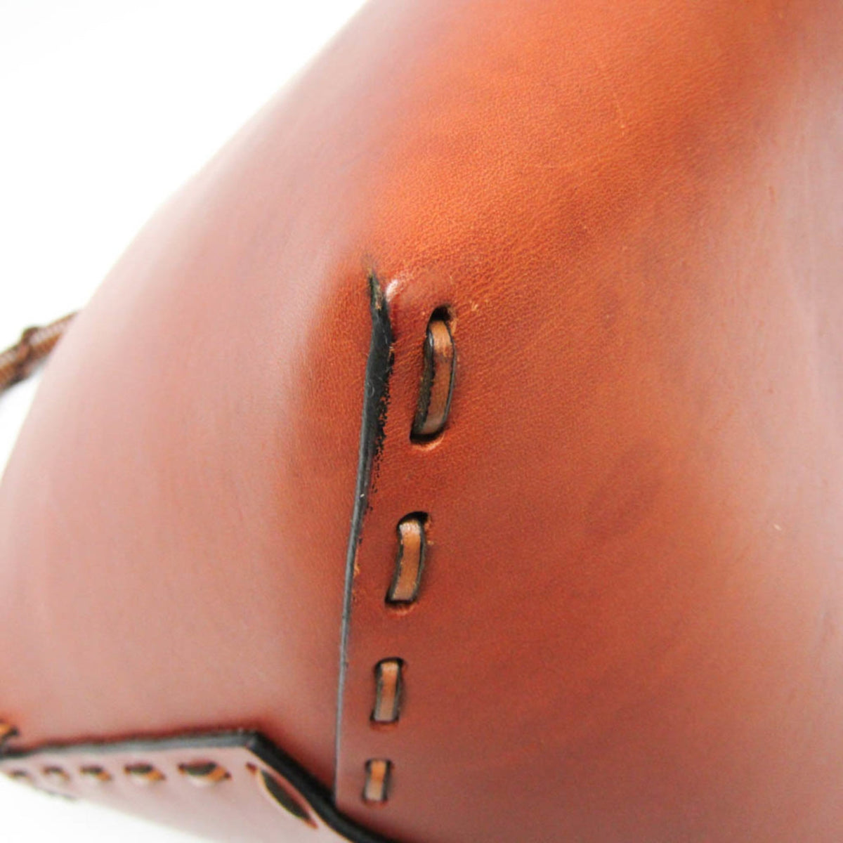 Loewe Gate Top Handle Bucket Anagram Canvas And Leather Brown Leather Handbag (Pre-Owned)