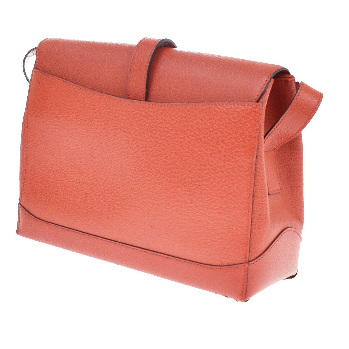 Celine Shoulder Leather Red Leather Shoulder Bag Bag (Pre-Owned)