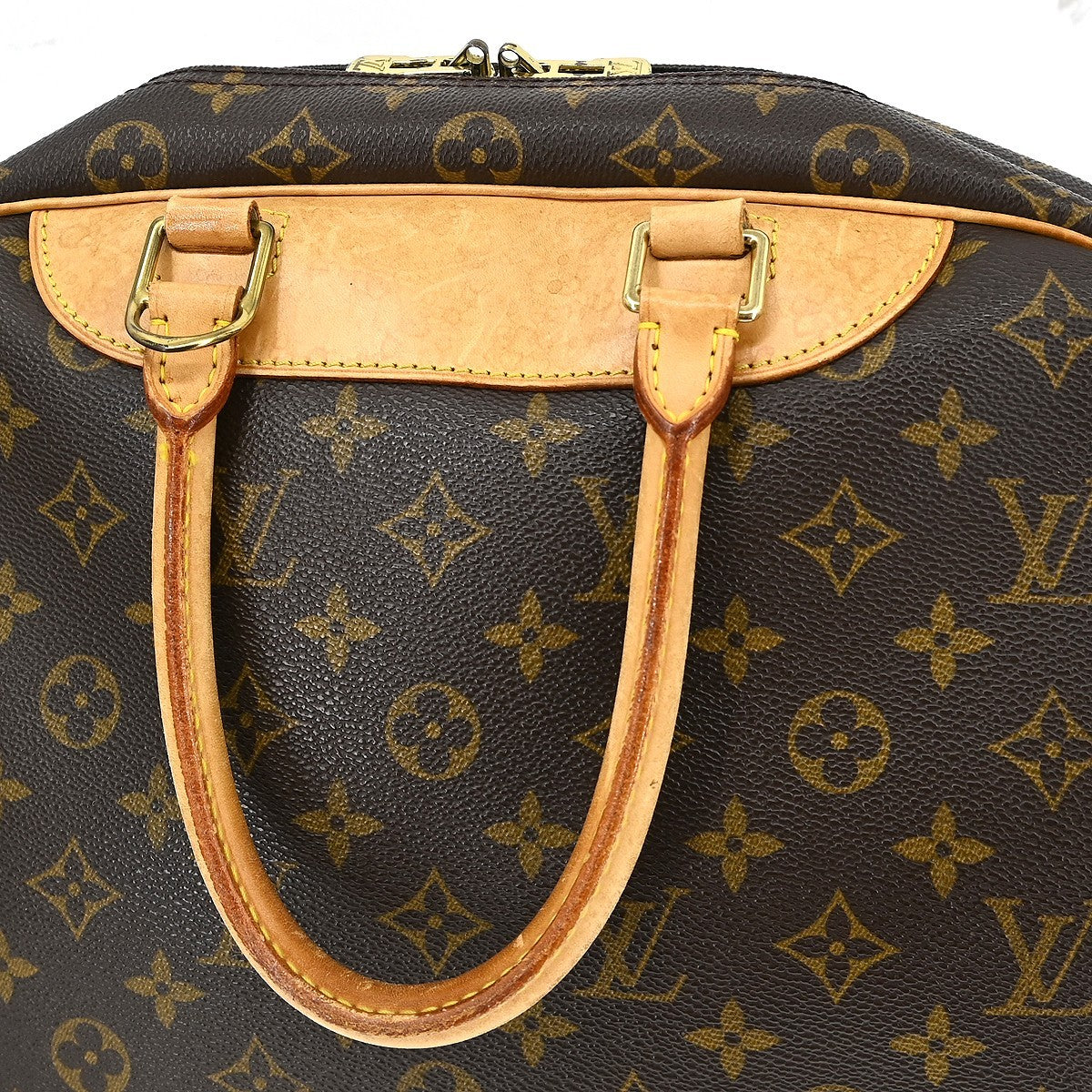Louis Vuitton Deauville Monogram Canvas Brown Canvas Handbag (Pre-Owned)