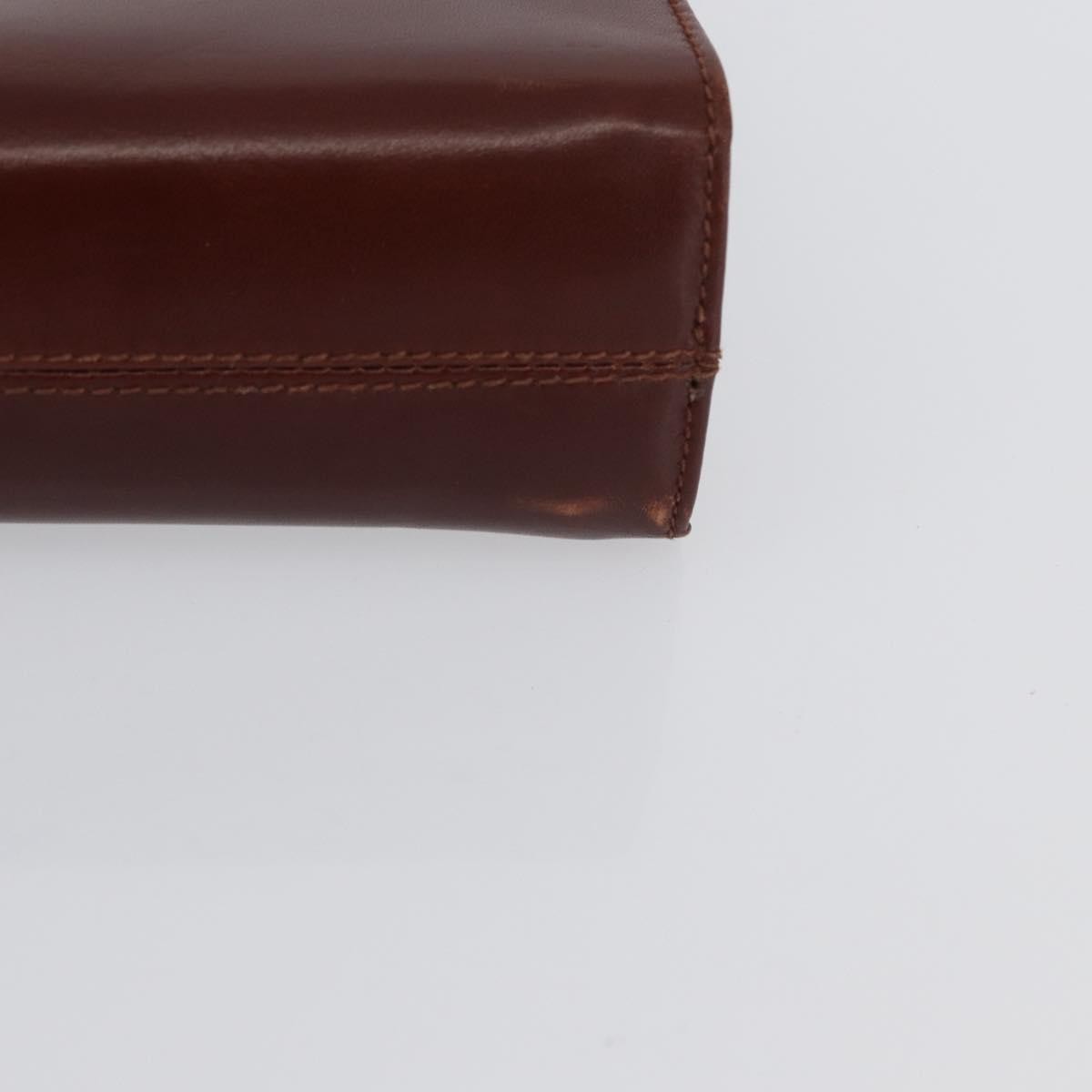 Salvatore Ferragamo Vintage Gancini Chain Leather Brown Leather Shoulder Bag Bag (Pre-Owned)