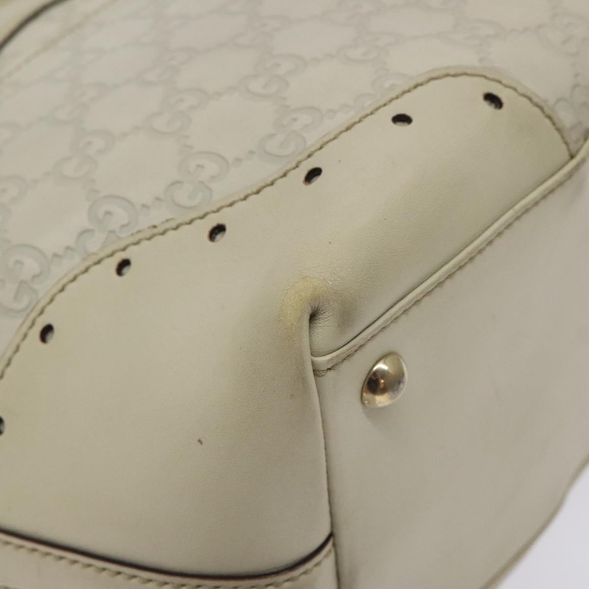 Gucci Gg Canvas Canvas White Canvas Bag (Pre-Owned)