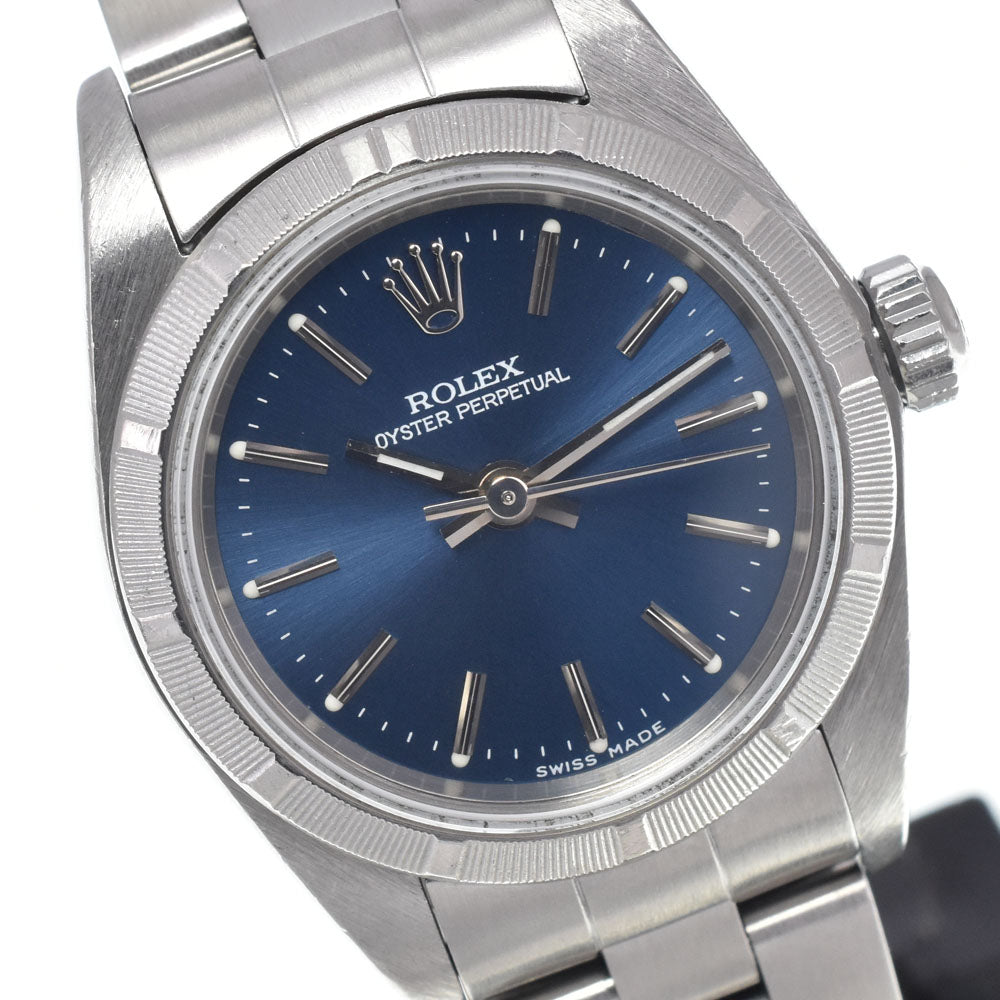 Rolex Oyster Perpetual Automatic Stainless Steel And Yellow Gold With Diamond Markers Watch (Pre-Owned)