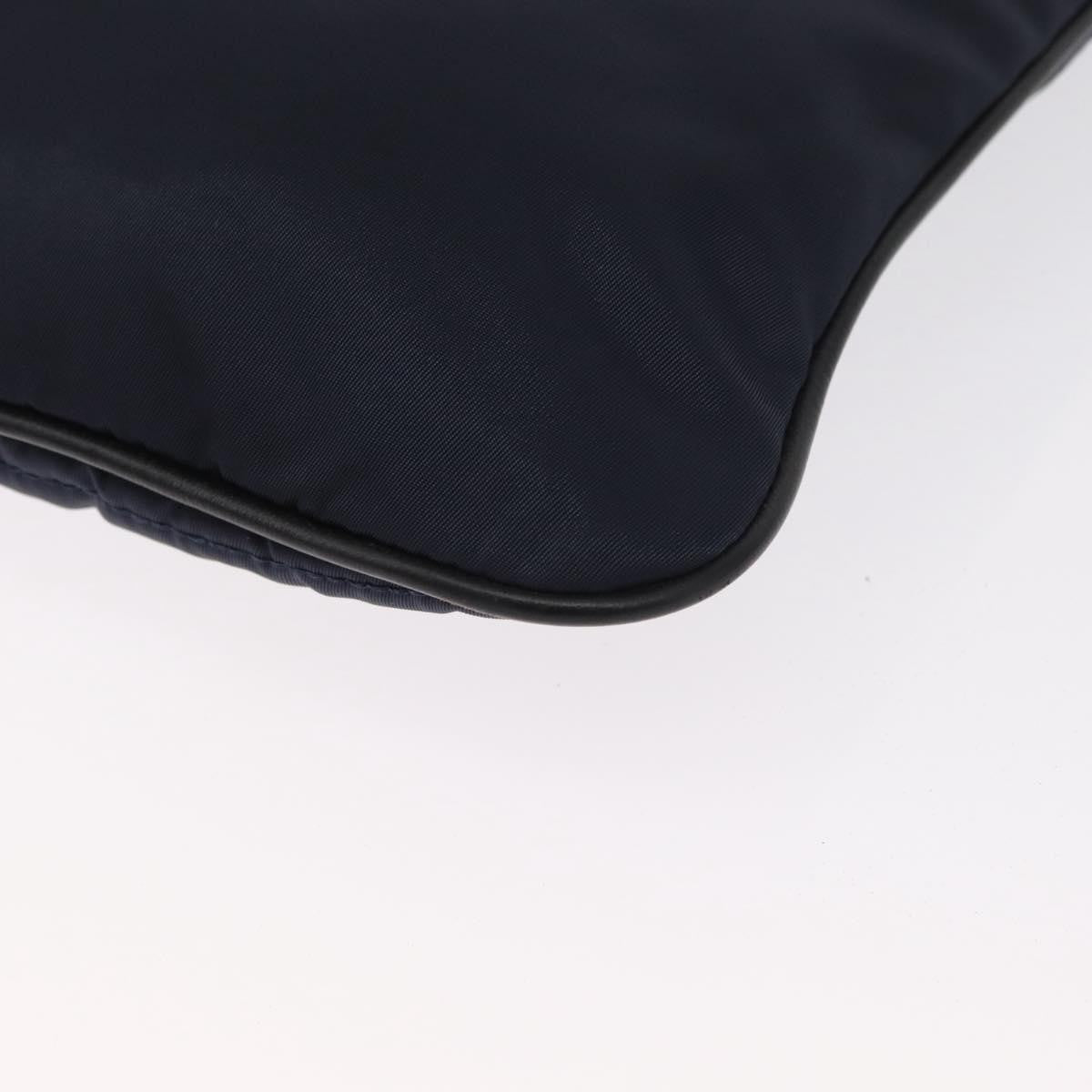 Versace Vintage Nylon Navy Nylon Shoulder Bag Bag (Pre-Owned)