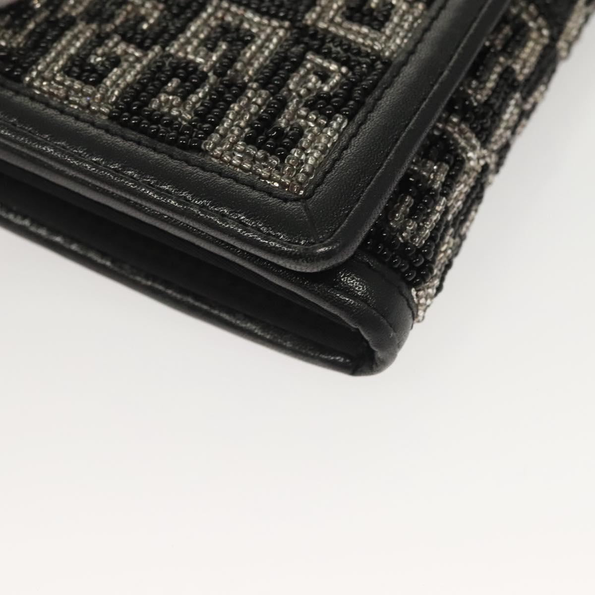 Givenchy Gv3 Leather Black Beads Wallets Accessory (Pre-Owned)