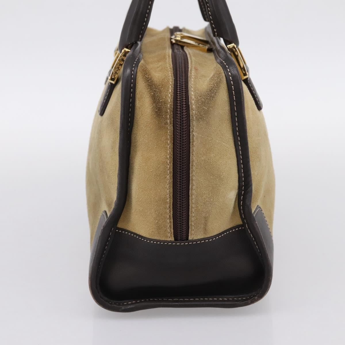 Loewe Amazona Suede Beige Suede Handbag (Pre-Owned)