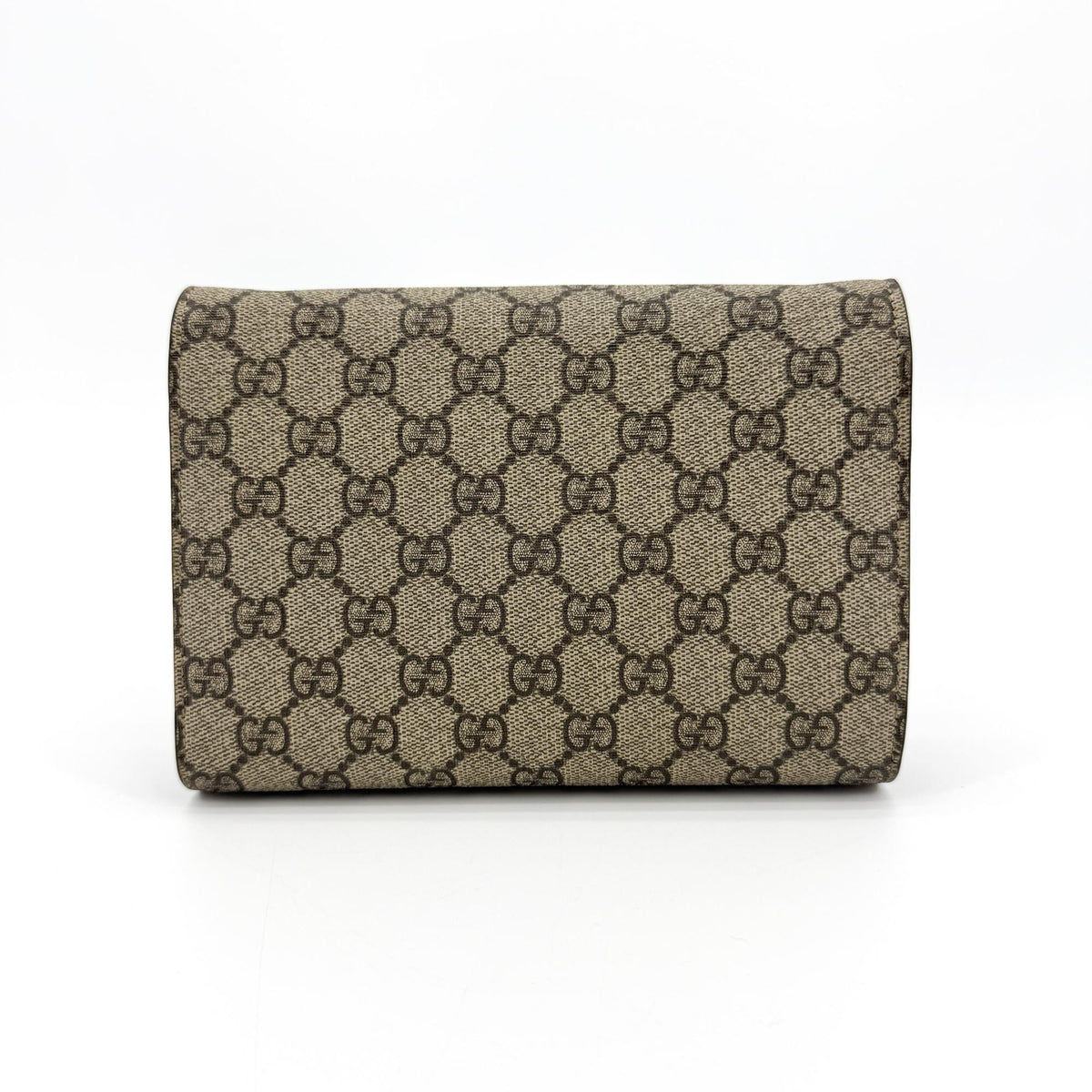 Gucci Dionysus Wristlet Clutch Gg Coated Canvas With Leather Brown Canvas Clutche & Pouche Bag (Pre-Owned)