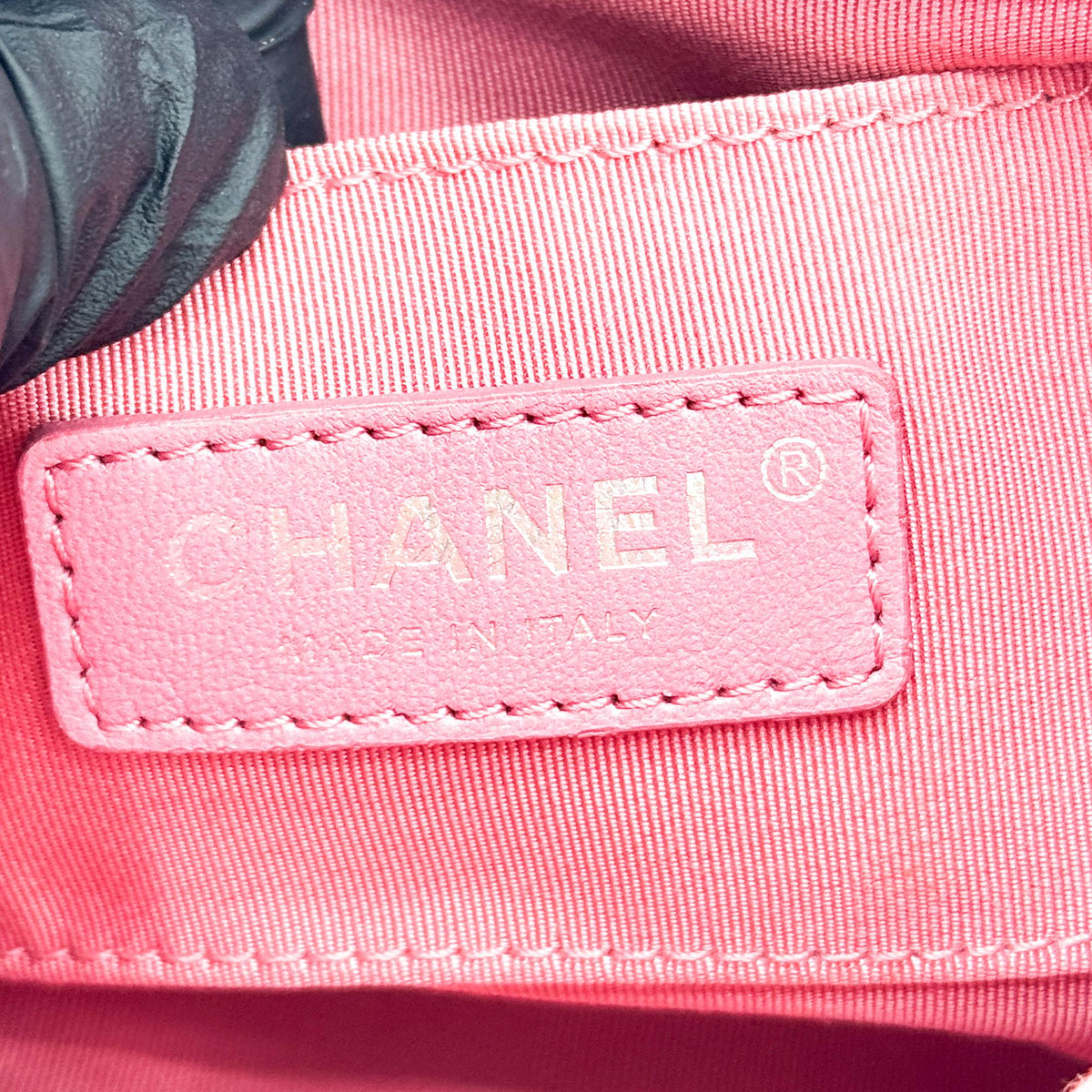 Chanel Classic Square Flap Clutch With Chain Quilted Caviar Pink Calfskin Clutche & Pouche Bag (Pre-Owned)