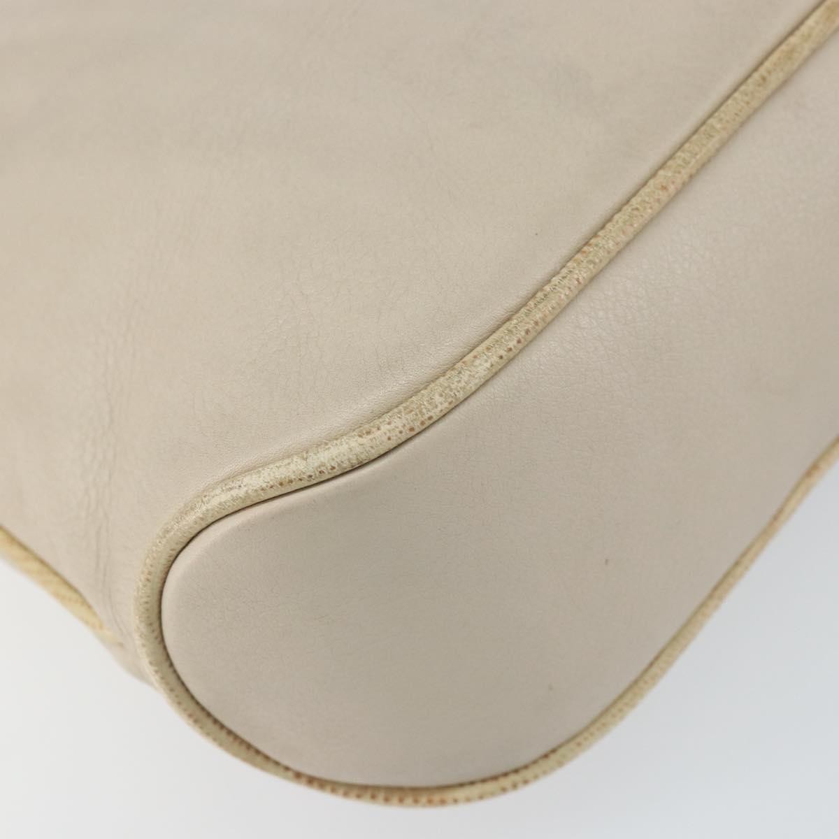 Celine Vintage Leather Beige Leather Shoulder Bag Bag (Pre-Owned)