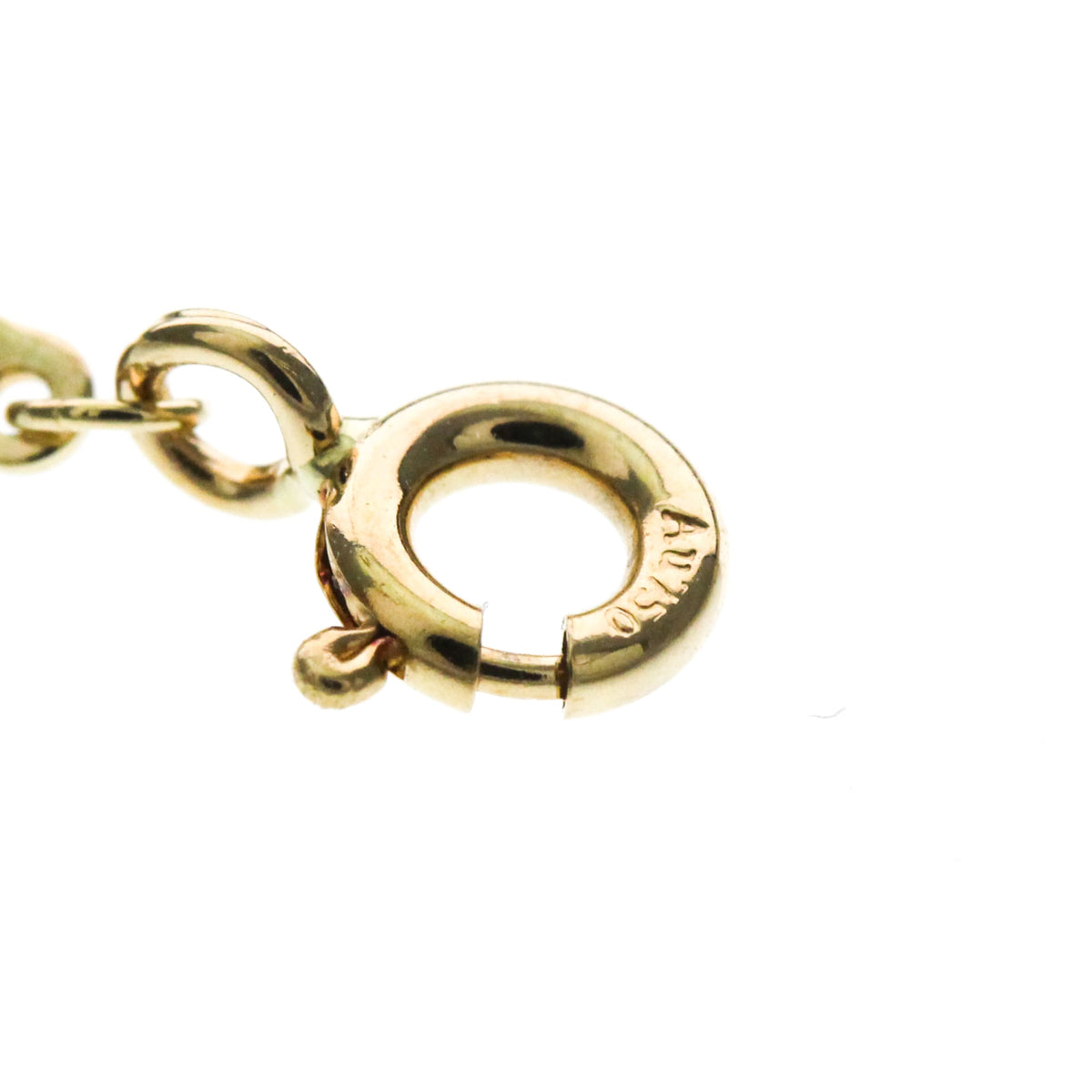 Tiffany & Co. T Smile Pendant 18K Yellow Gold With Diamonds Gold Yellow_Gold Necklace Jewelry (Pre-Owned)