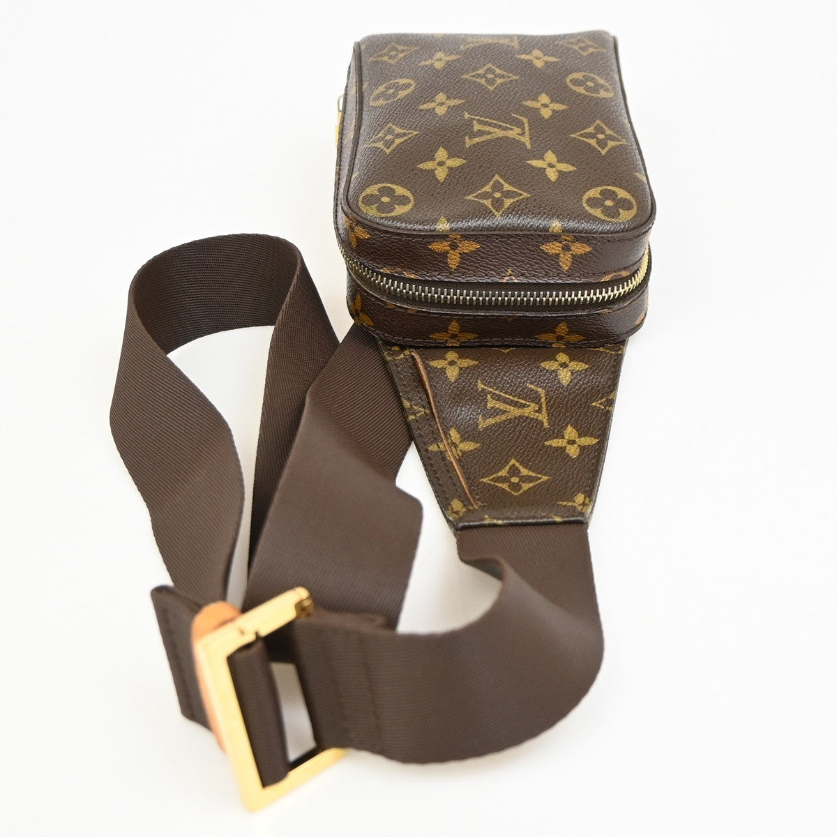 Louis Vuitton Geronimos Monogram Brown Canvas Clutche & Pouche Bag (Pre-Owned)