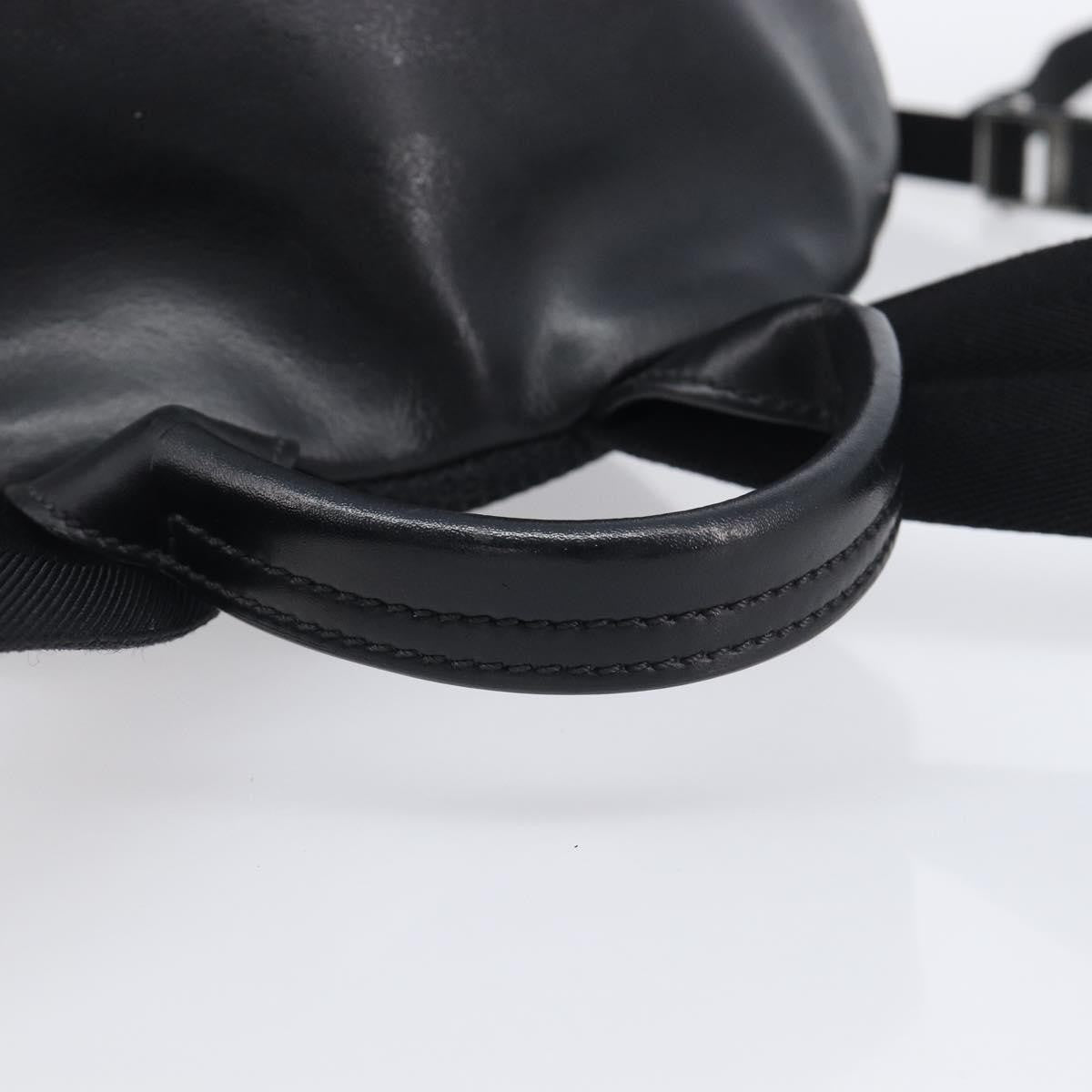 Fendi Monster Nylon With Leather Black Leather Backpack Bag (Pre-Owned)