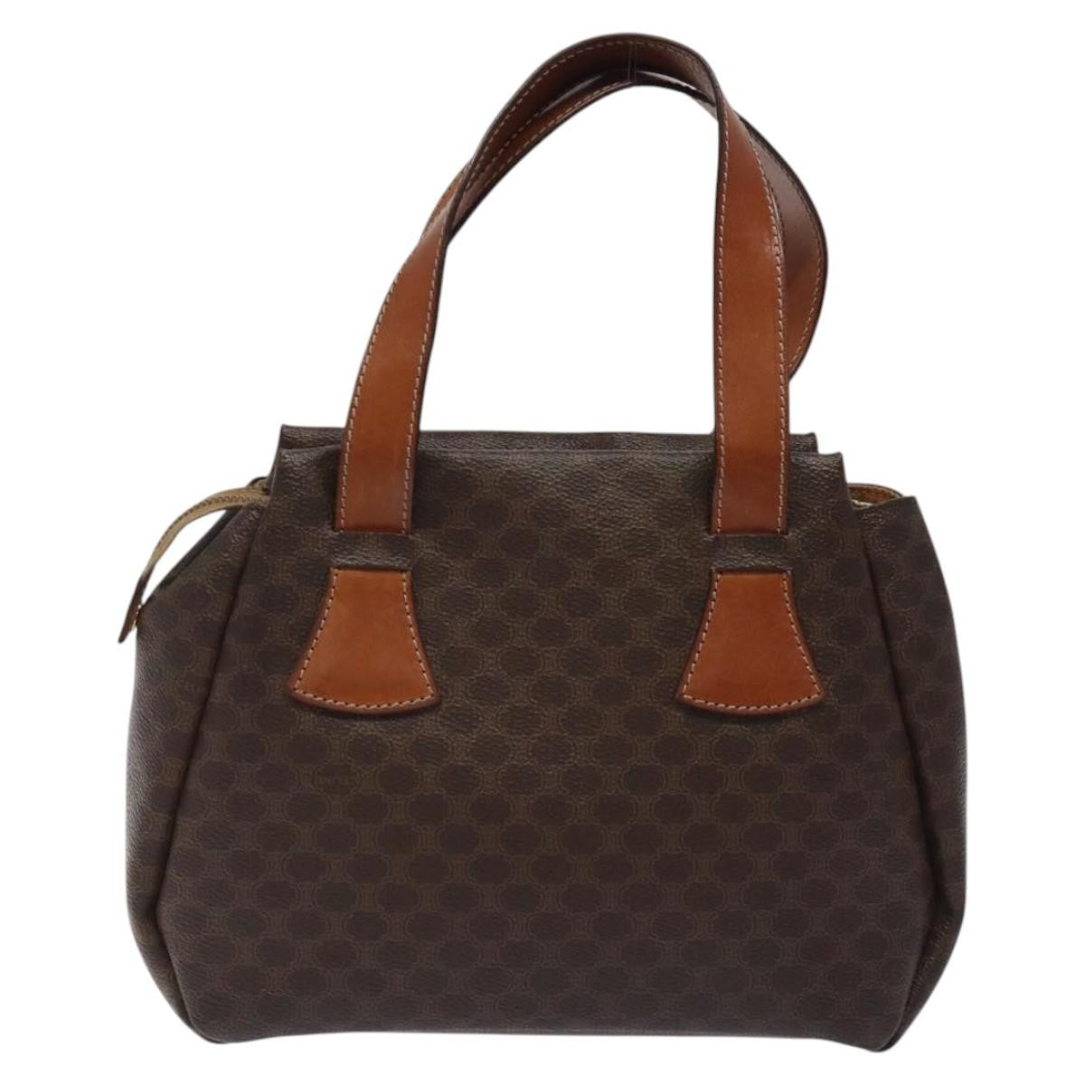 Celine Macadam Canvas Brown Canvas Tote Bag Bag (Pre-Owned)