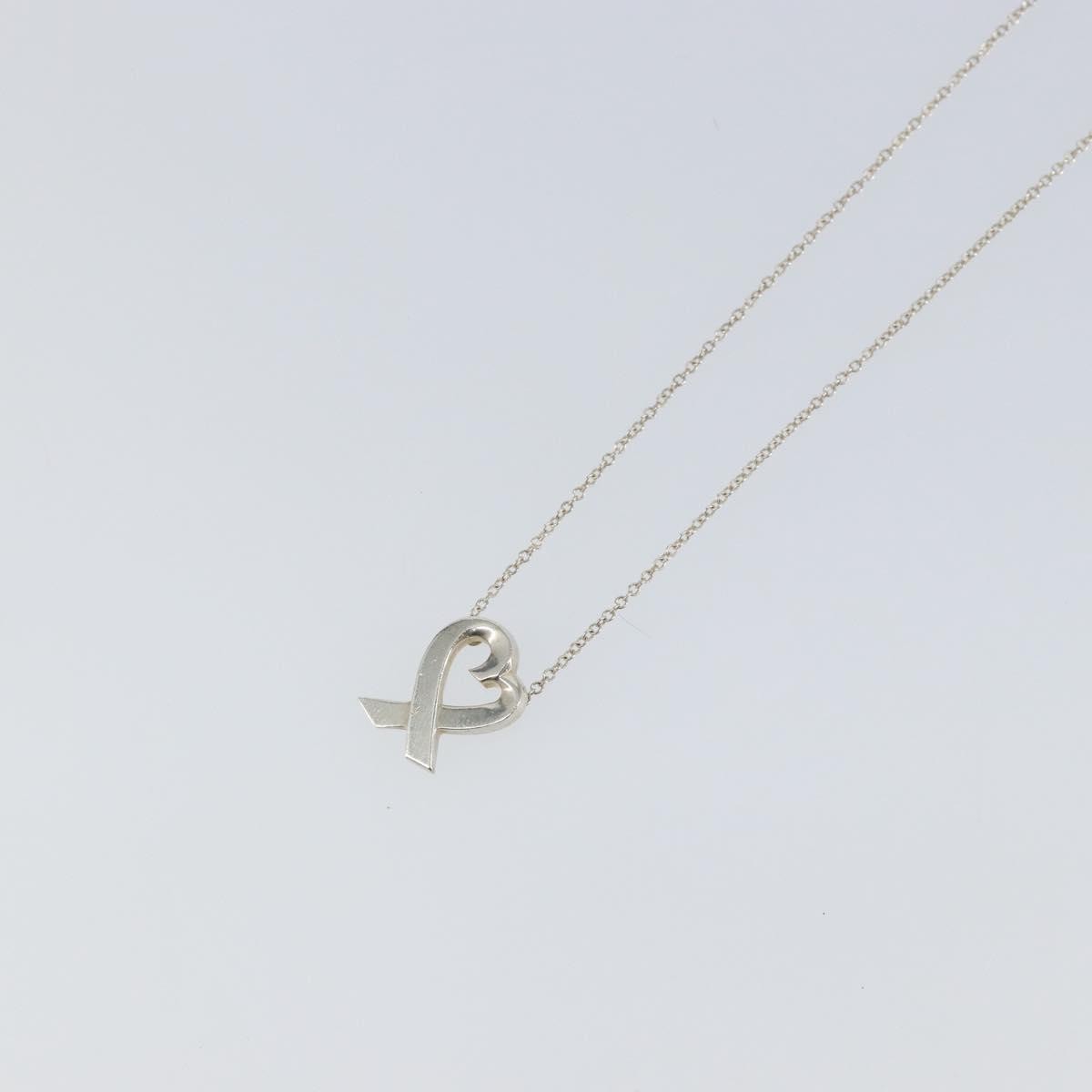 Tiffany & Co. Paloma Picasso Loving Heart Pendant Silver 925 Silver Silver Necklace Jewelry (Pre-Owned)