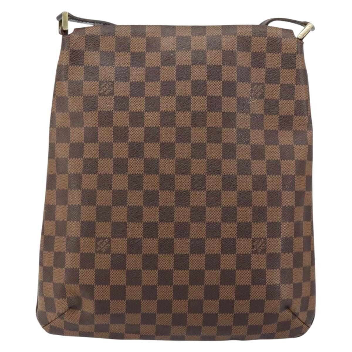 Louis Vuitton Musette Damier Ebene Brown Canvas Shoulder Bag Bag (Pre-Owned)