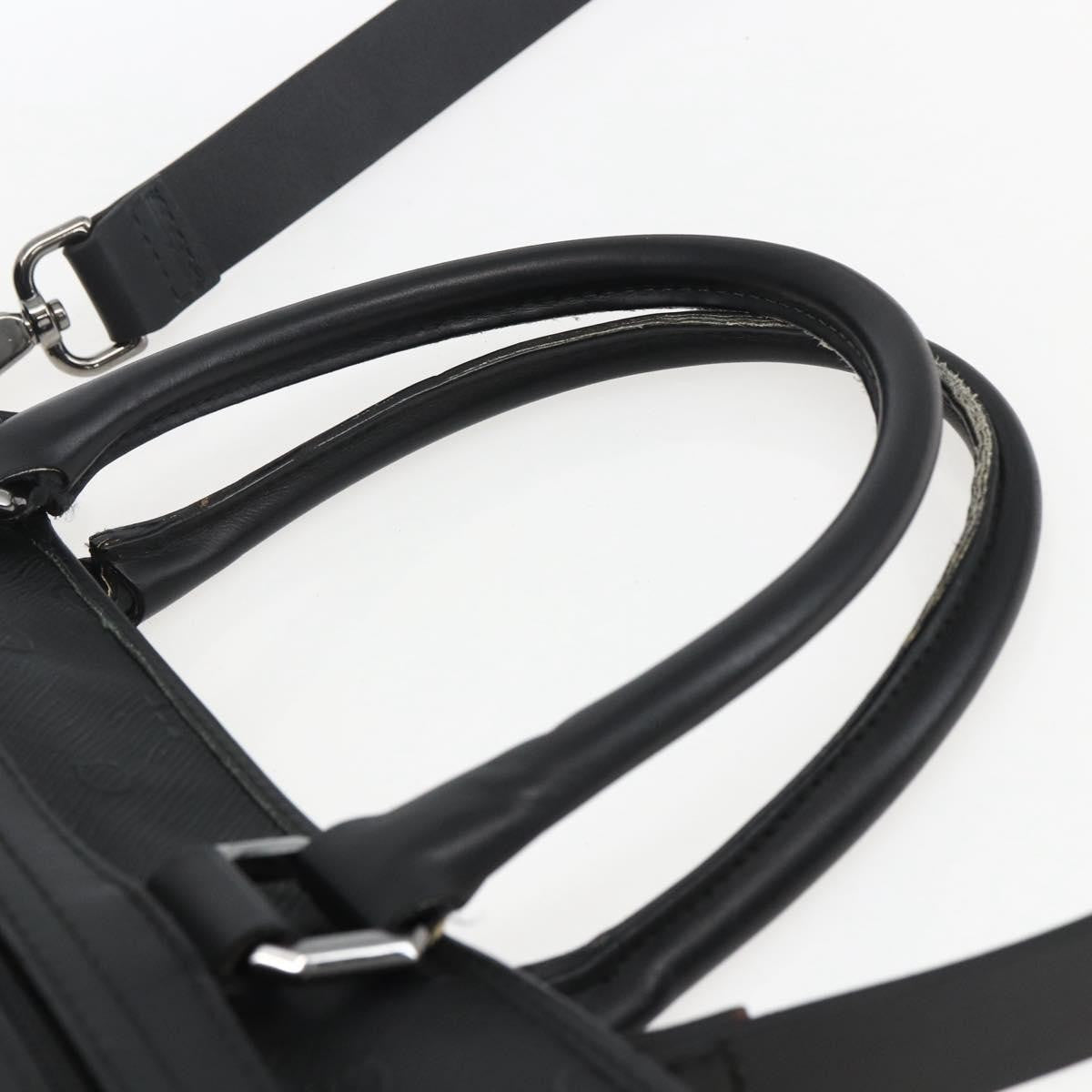 Salvatore Ferragamo Vintage Leather Black Leather Tote Bag Bag (Pre-Owned)