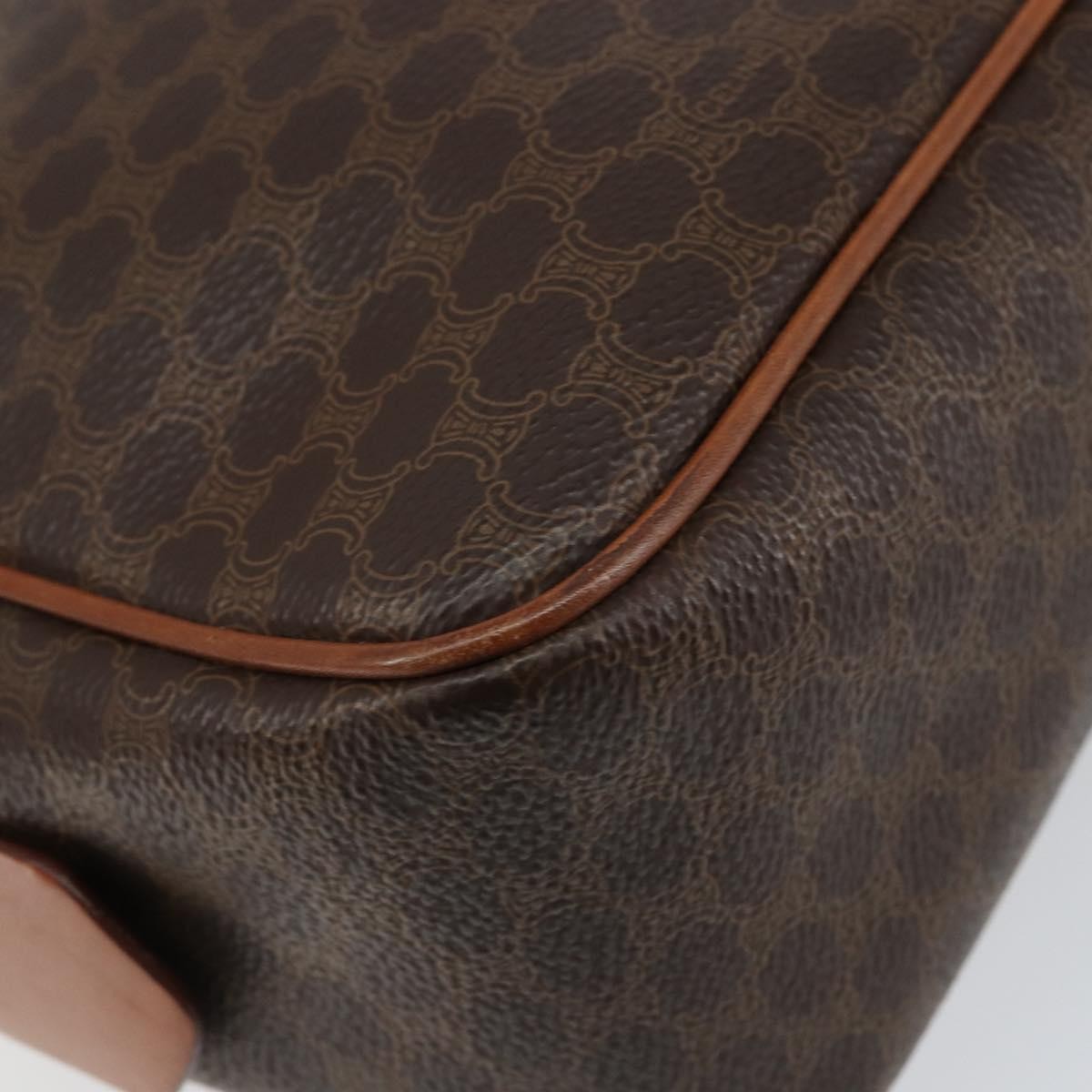 Celine Macadam Macadam With Leather Brown Canvas Handbag (Pre-Owned)
