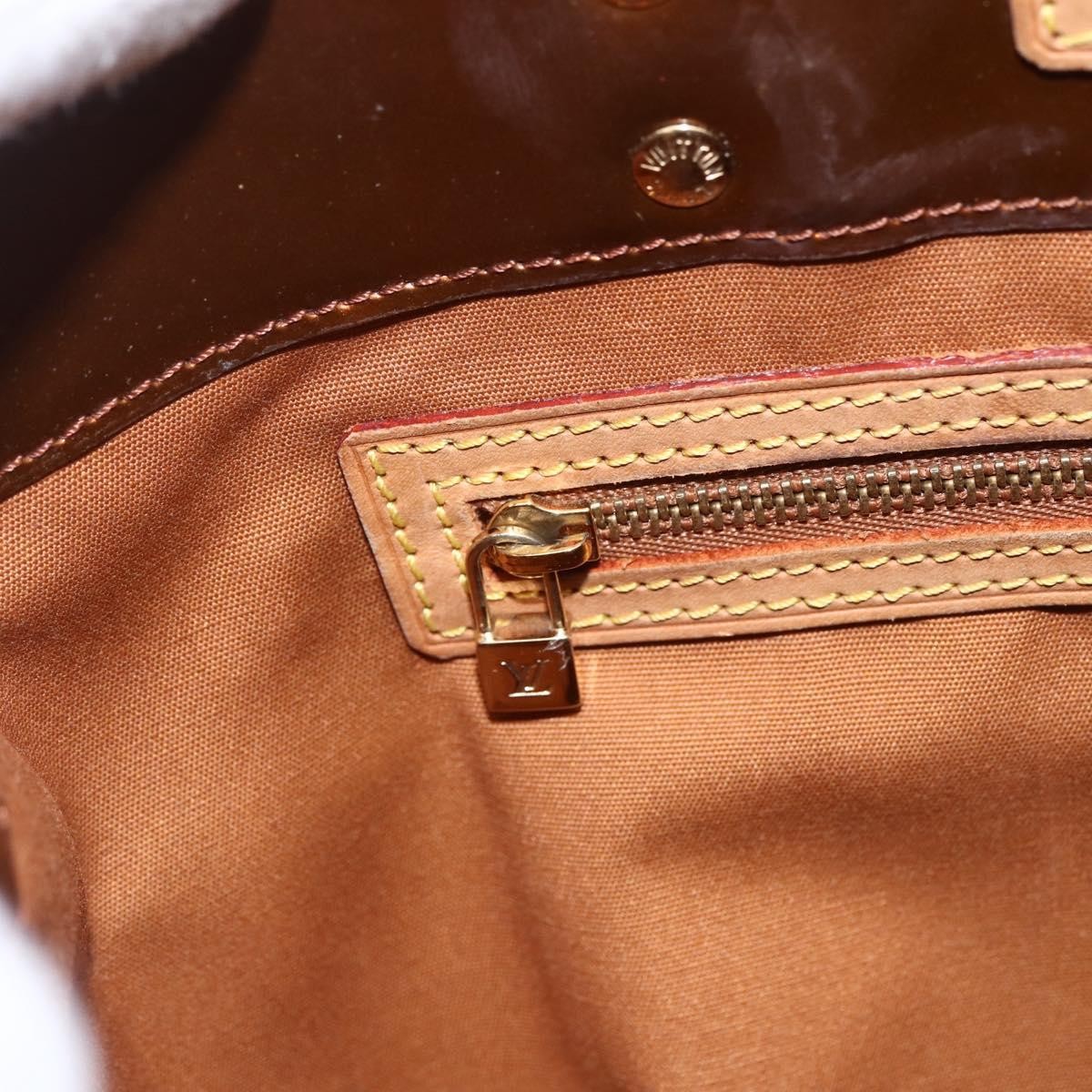 Louis Vuitton Reade Monogram Vernis Brown Patent_Leather Handbag (Pre-Owned)