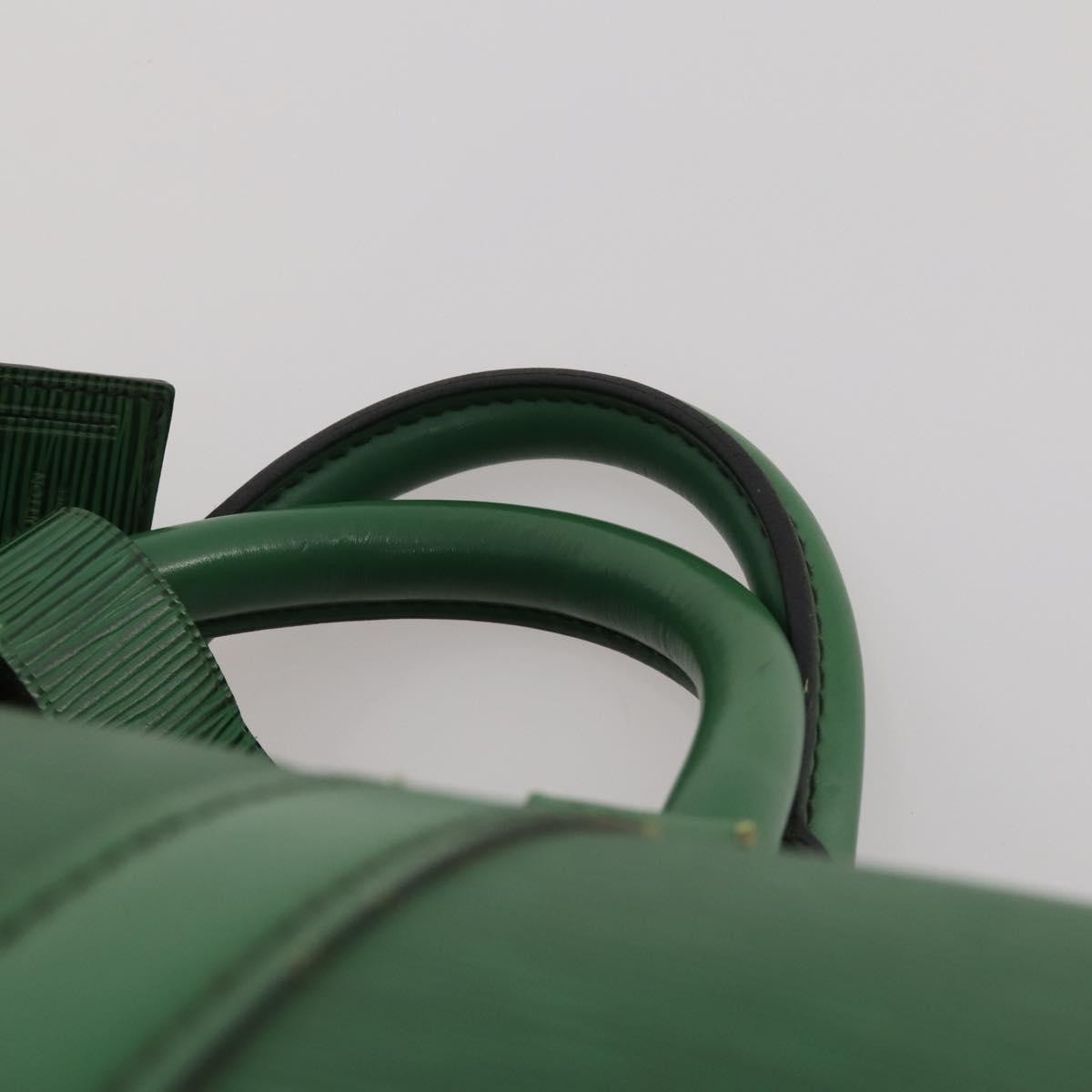 Louis Vuitton Keepall Epi Green Leather Travel Bag Bag (Pre-Owned)