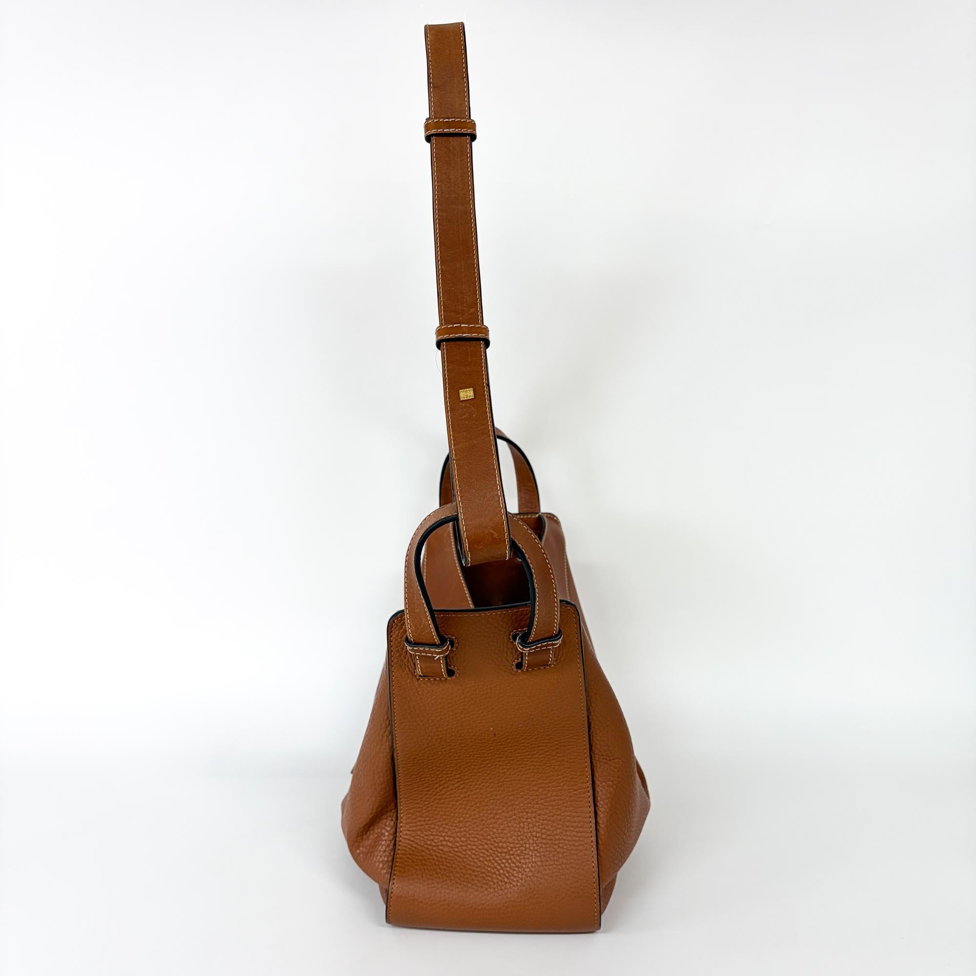 Loewe Hammock Leather Brown Leather Handbag (Pre-Owned)