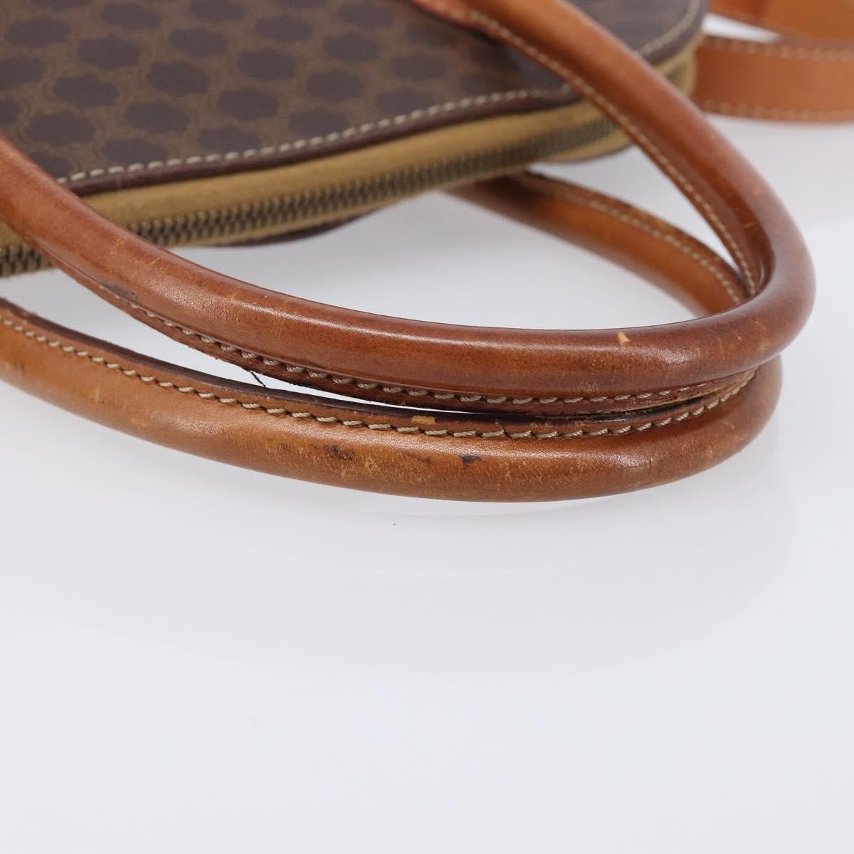 Celine Macadam Leather Brown Canvas Tote Bag Bag (Pre-Owned)