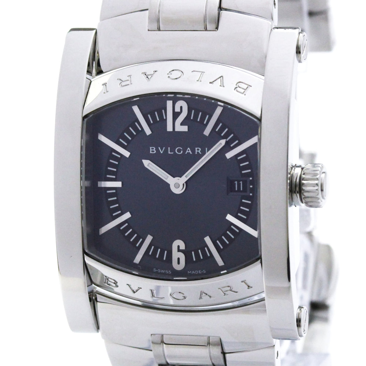 Bvlgari Assioma D Quartz Stainless Steel Watch (Pre-Owned)