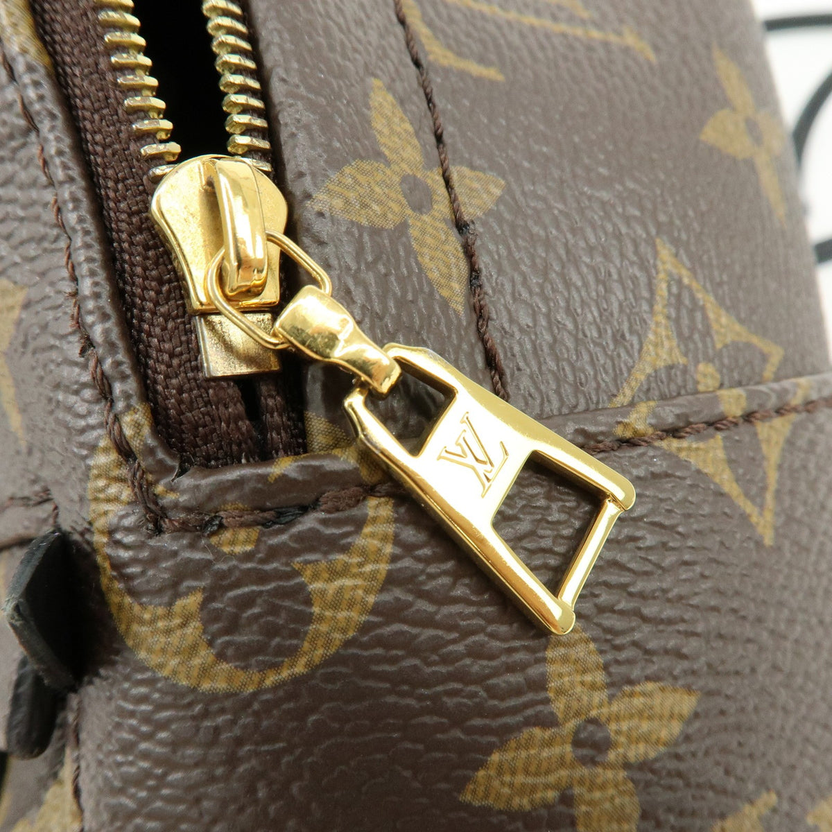 Louis Vuitton Palm Springs Monogram Canvas Brown Canvas Backpack Bag (Pre-Owned)