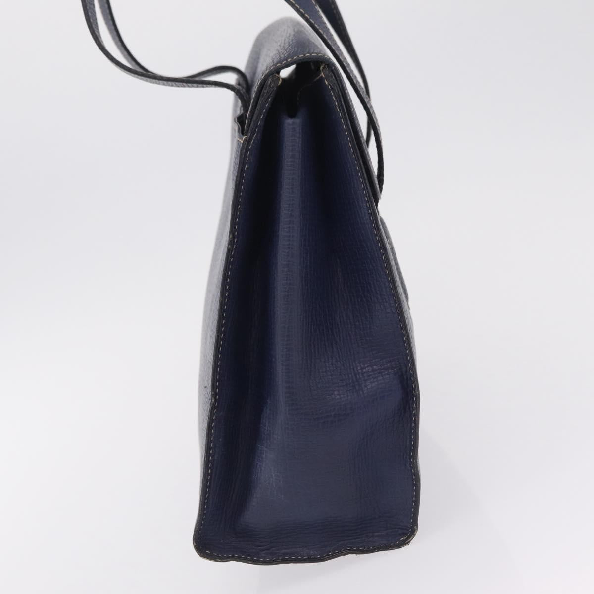 Loewe Tote Leather Navy Leather Tote Bag Bag (Pre-Owned)