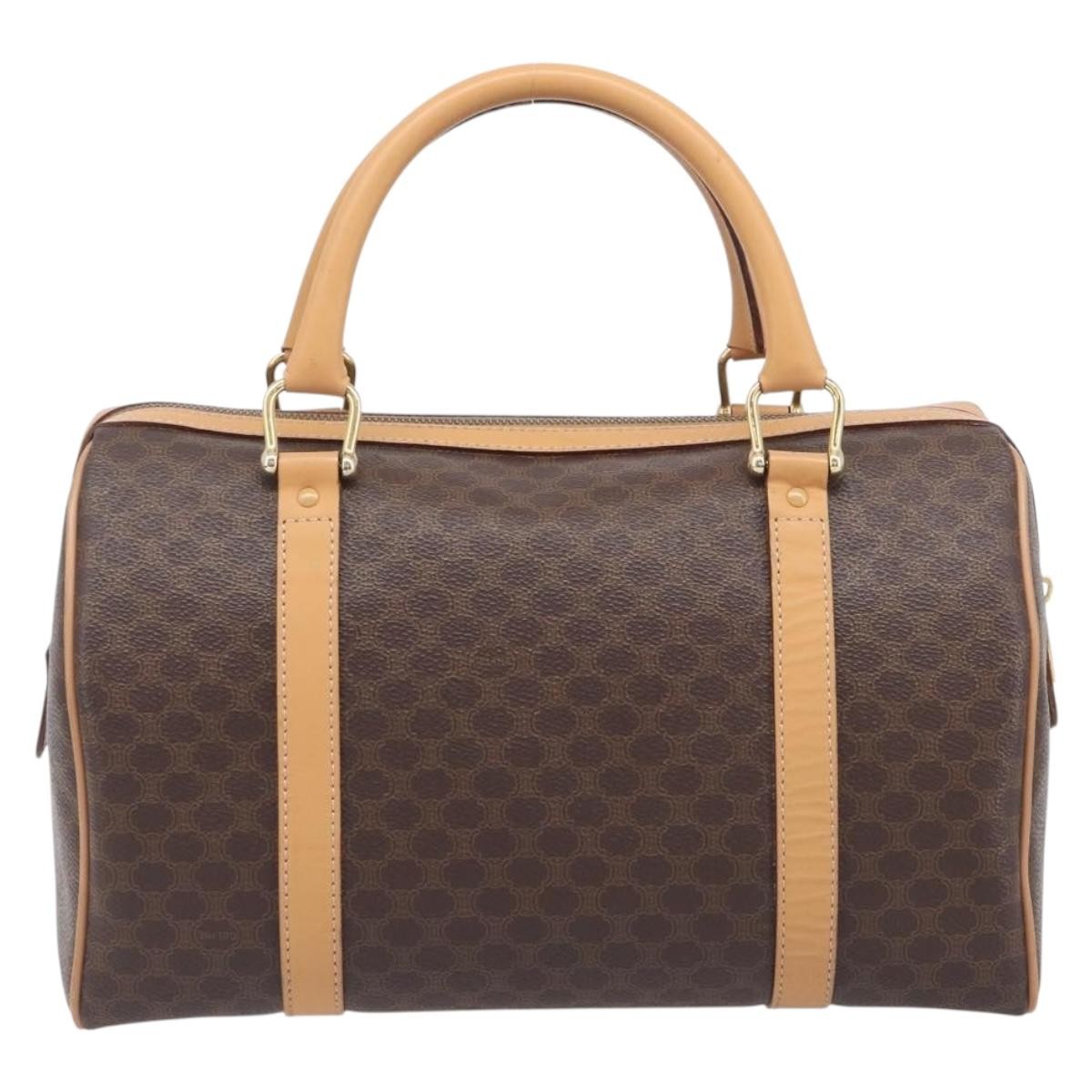 Celine Handbag Canvas Brown Canvas Handbag (Pre-Owned)