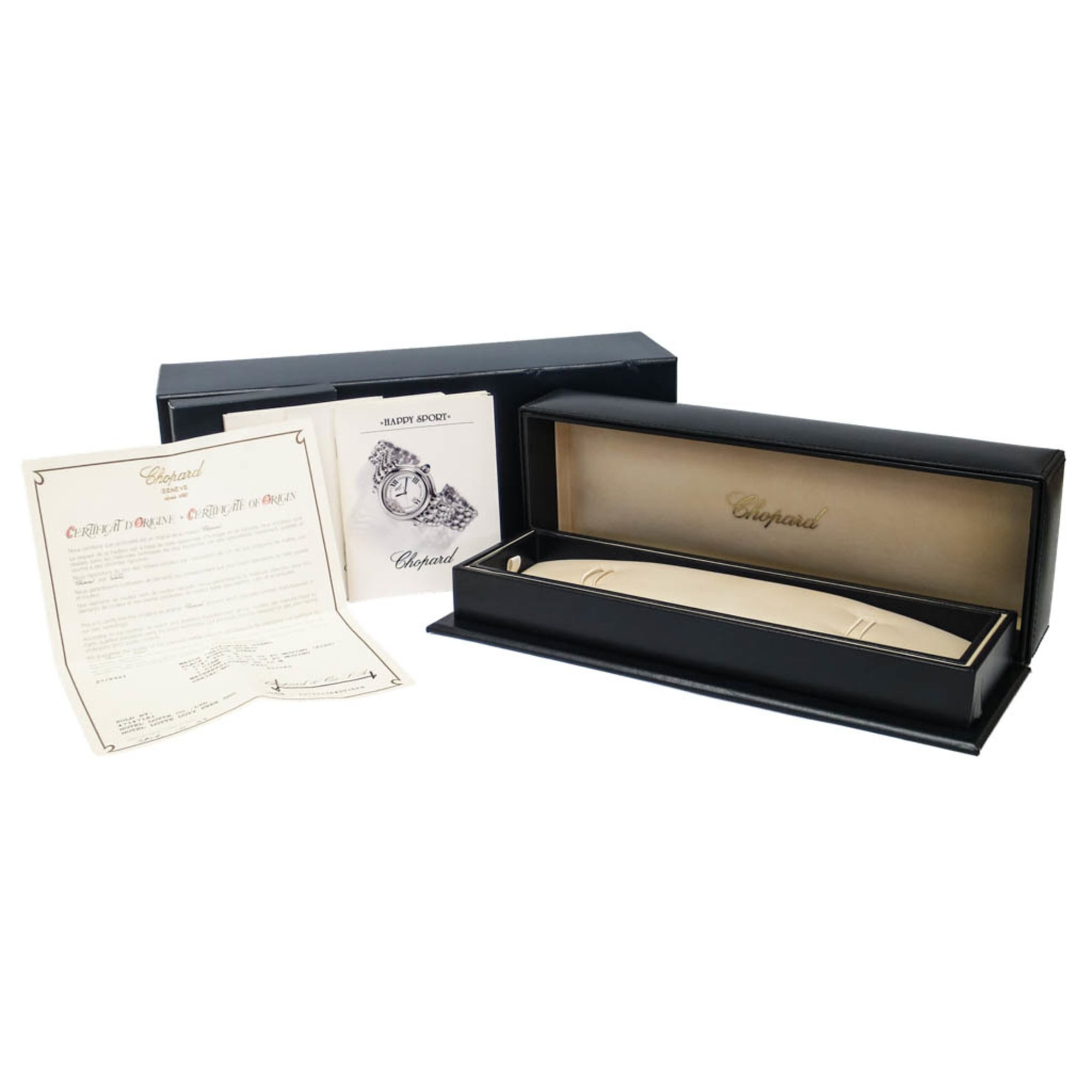 Chopard Happy Sport Fish Round Quartz Stainless Steel And Rubber With Floating Diamonds Watch (Pre-Owned)
