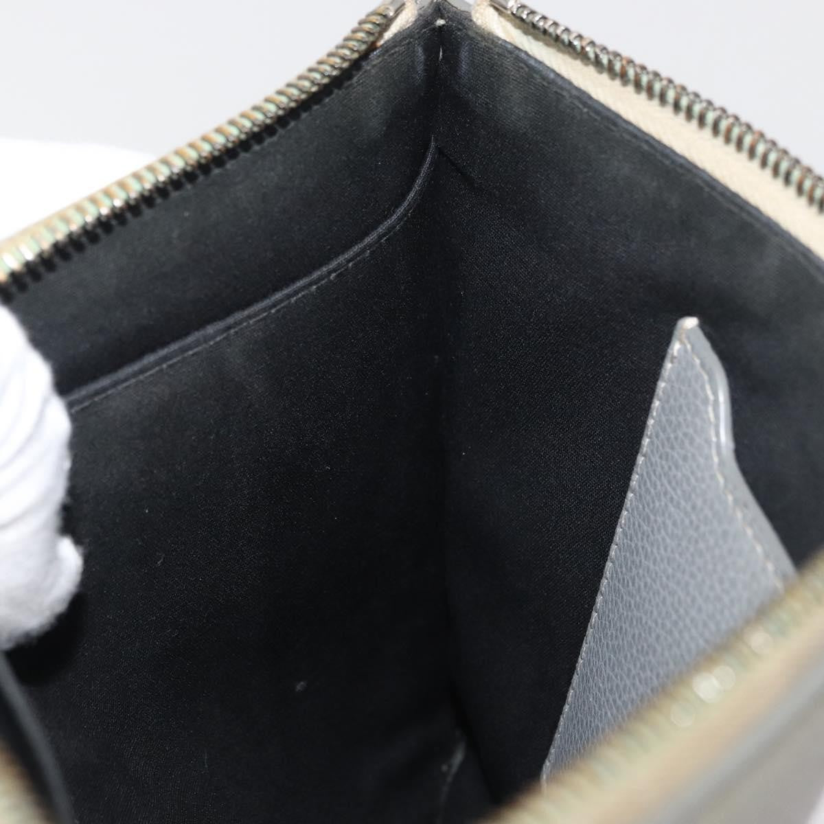 Christian Dior Clutch Leather Gray Leather Clutche & Pouche Bag (Pre-Owned)