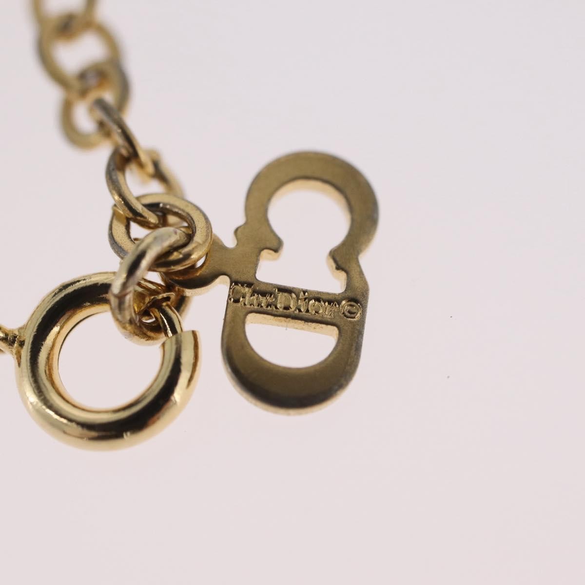 Christian Dior Cd Pendant Metal Gold Metal Necklace Jewelry (Pre-Owned)