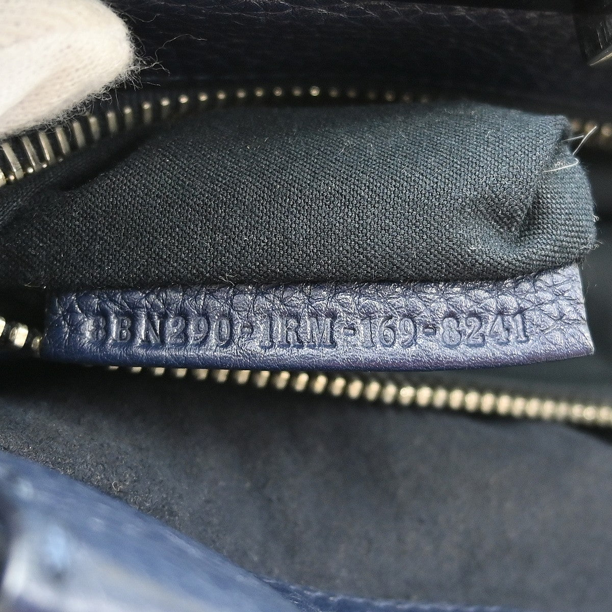 Fendi Peekaboo Soft Leather Navy Leather Handbag (Pre-Owned)