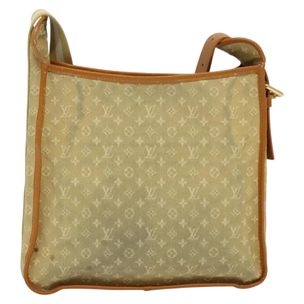 Louis Vuitton Mary Kate Messenger Mini Lin Beige Canvas Handbag (Pre-Owned)