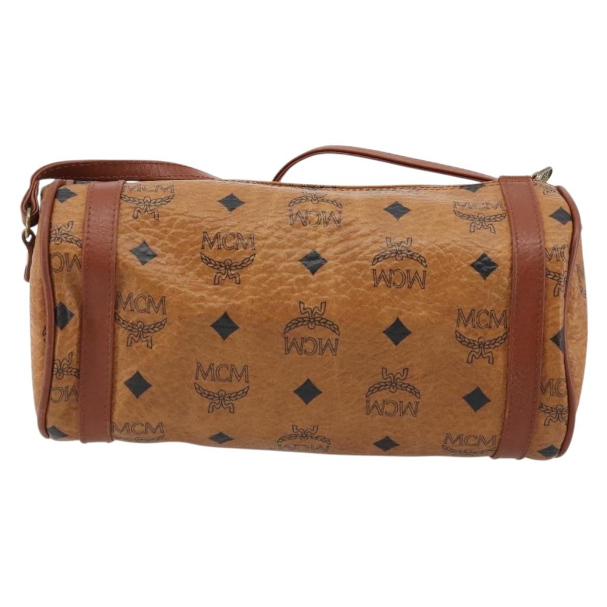 MCM Vintage Vicetos Leather Brown Leather Shoulder Bag Bag (Pre-Owned)