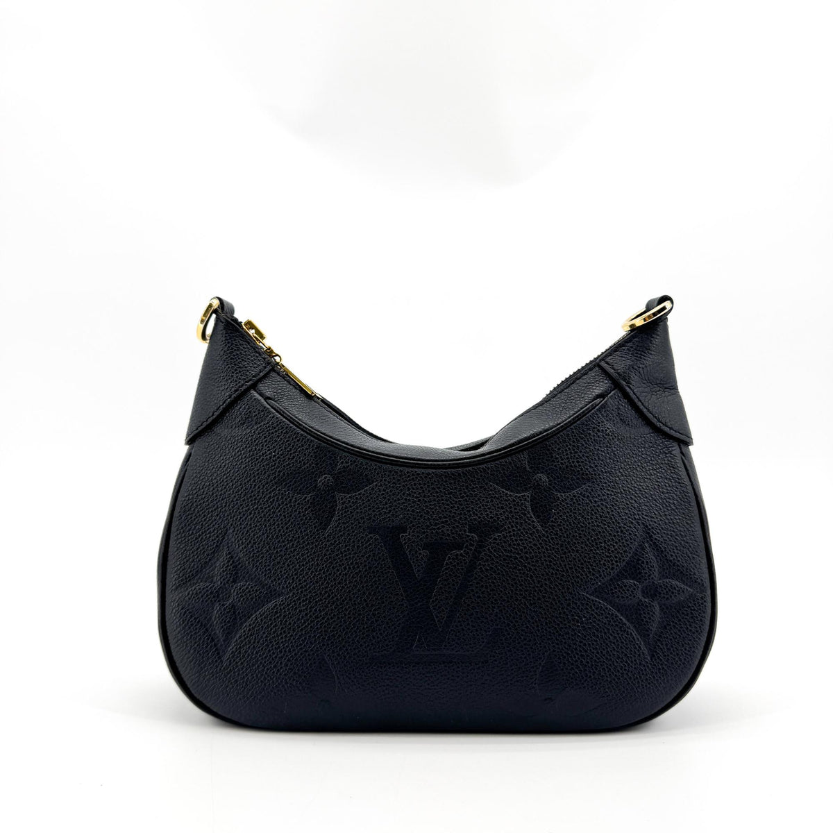 Louis Vuitton Bagatelle Nm Monogram Empreinte Giant Black Leather Handbag (Pre-Owned)