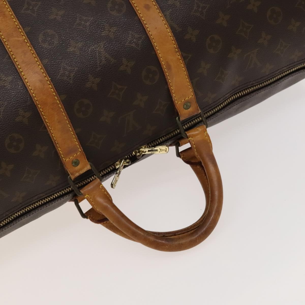 Louis Vuitton Keepall Monogram Canvas Brown Canvas Travel Bag Bag (Pre-Owned)