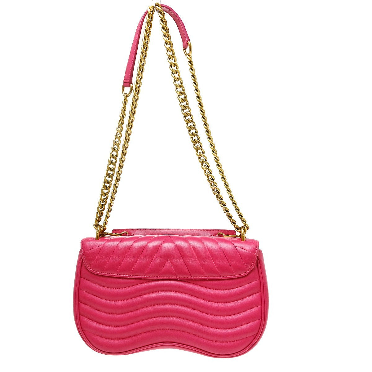 Louis Vuitton New Wave Chain Quilted Leather Pink Leather Handbag (Pre-Owned)