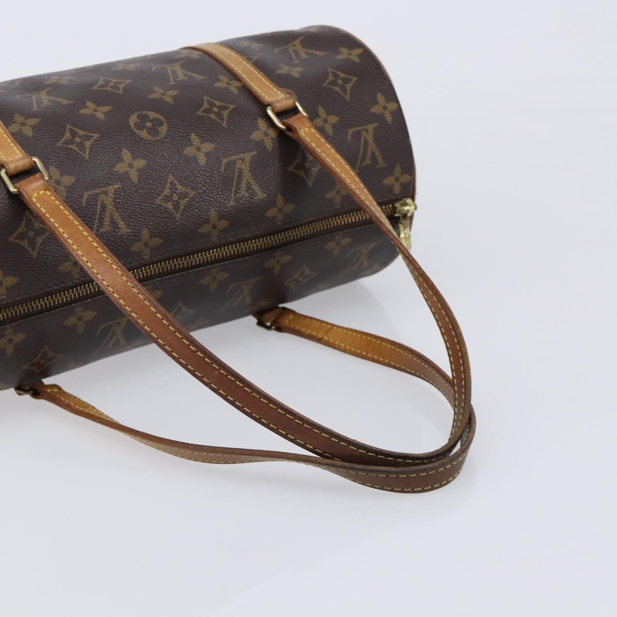 Louis Vuitton Papillon Monogram Canvas Brown Canvas Handbag (Pre-Owned)
