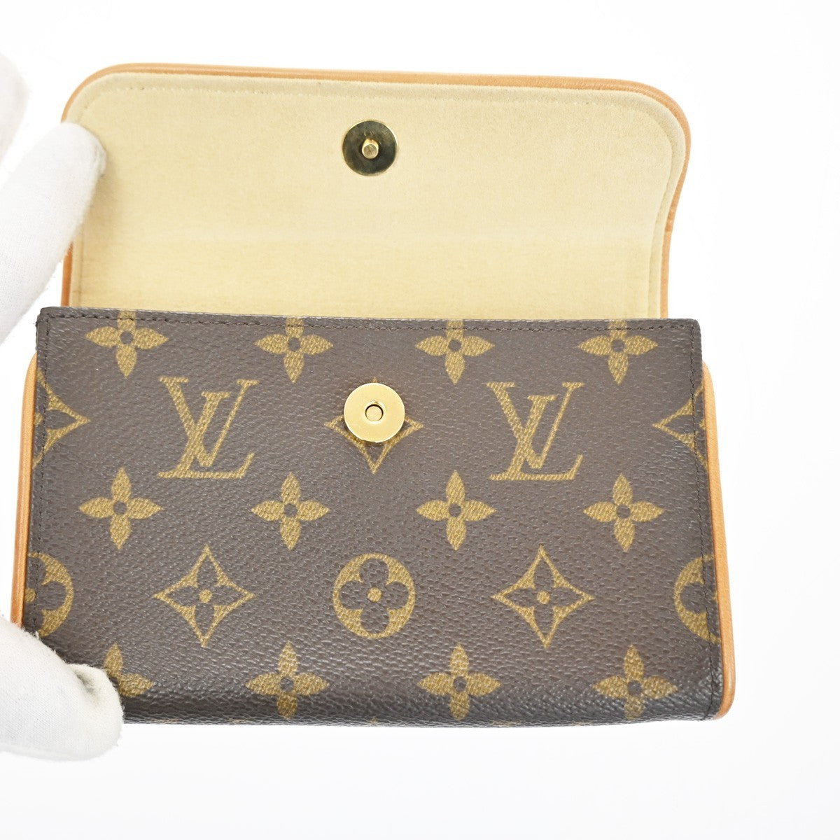 Louis Vuitton Florentine Waist Monogram Canvas Brown Canvas Handbag (Pre-Owned)
