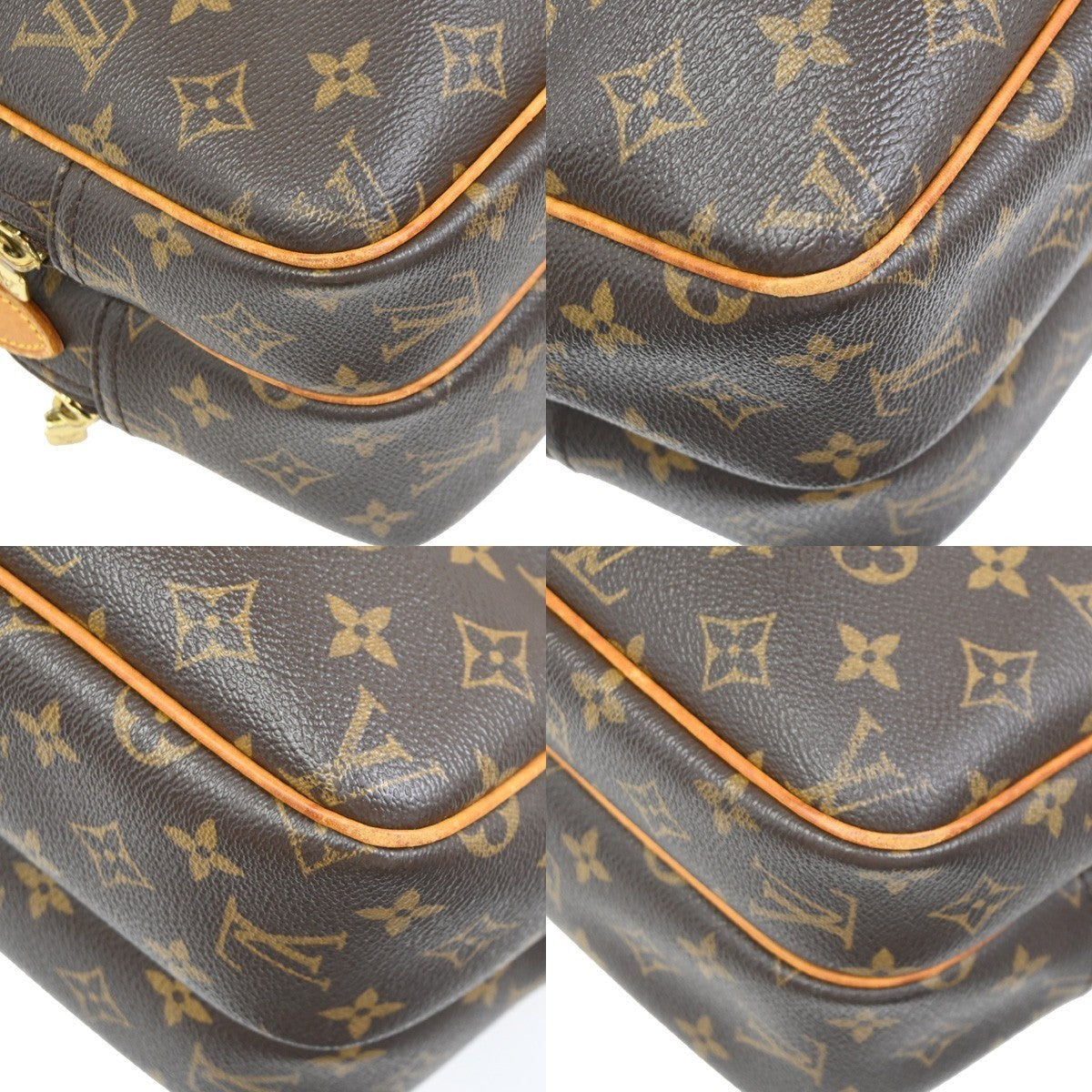 Louis Vuitton Reporter Monogram Canvas Brown Canvas Shoulder Bag Bag (Pre-Owned)
