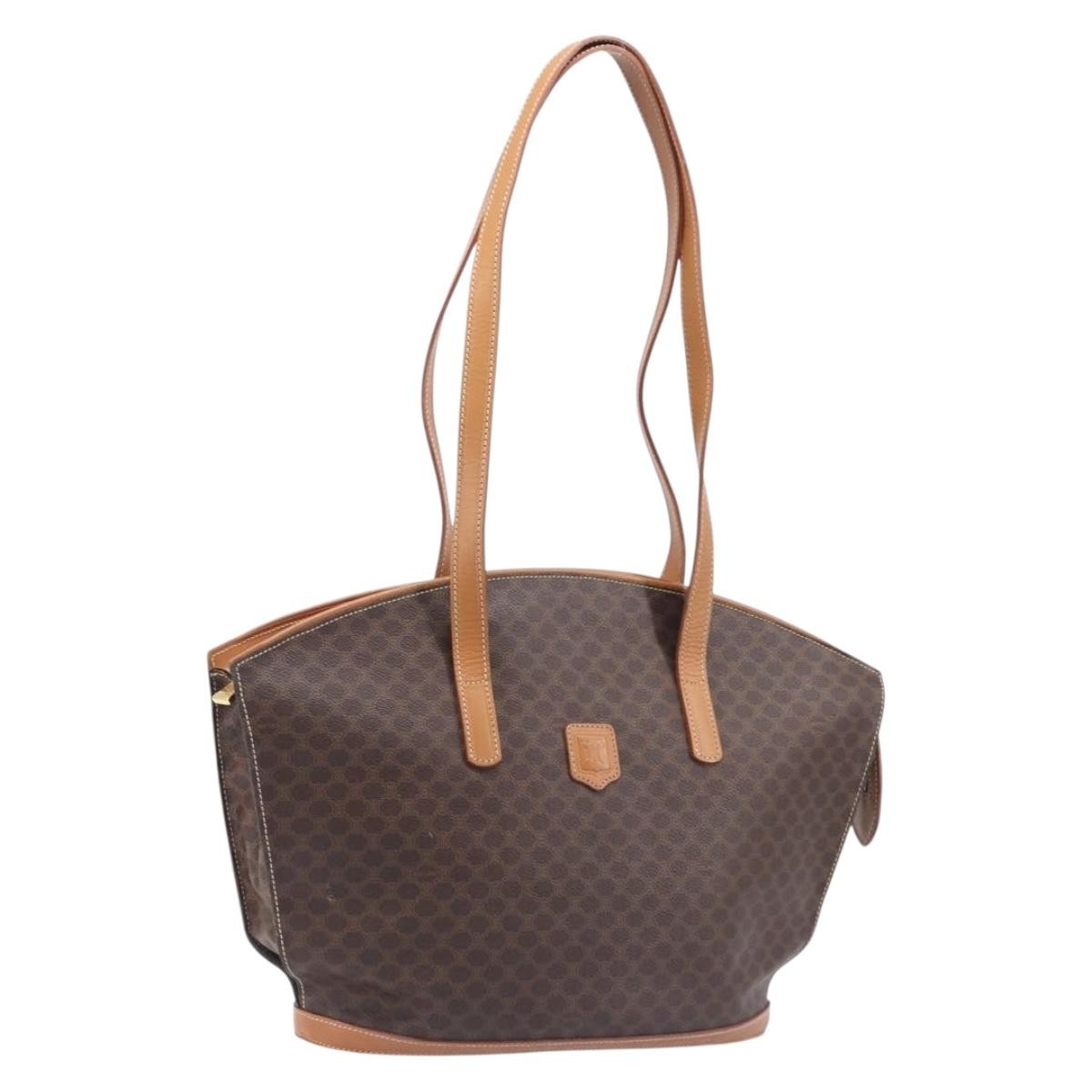 Celine Macadam Canvas And Leather Brown Canvas Tote Bag Bag (Pre-Owned)