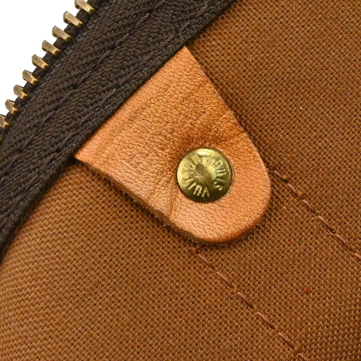 Louis Vuitton Keepall Monogram Canvas Brown Canvas Travel Bag Bag (Pre-Owned)